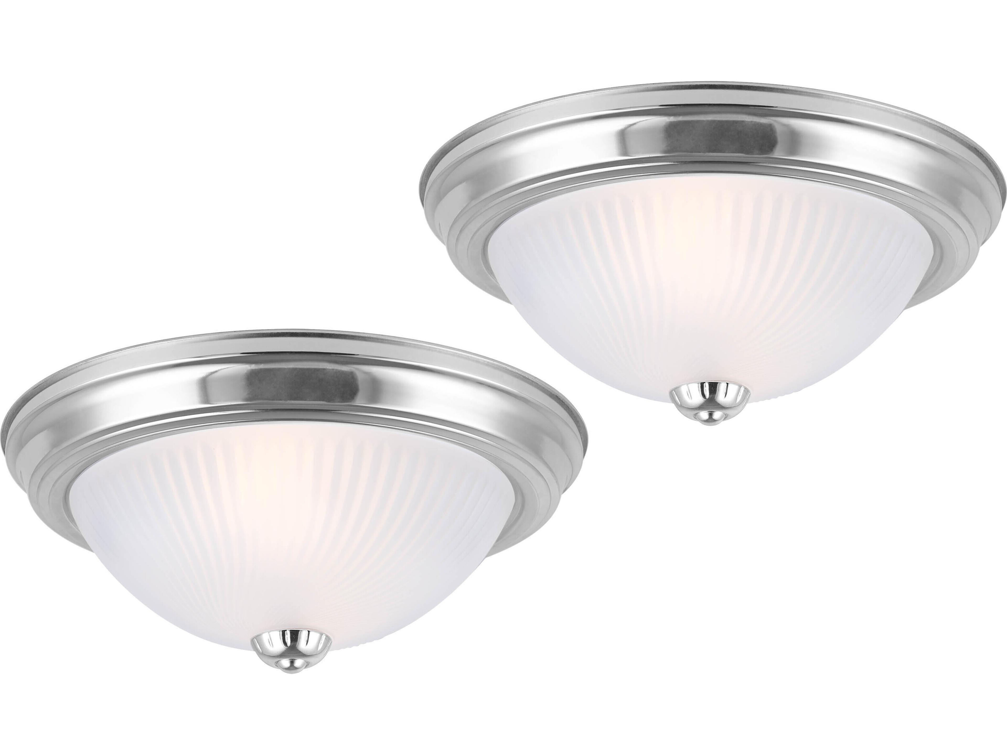 Canarm Fmount 1 -light Pewter Dome Flush Mount