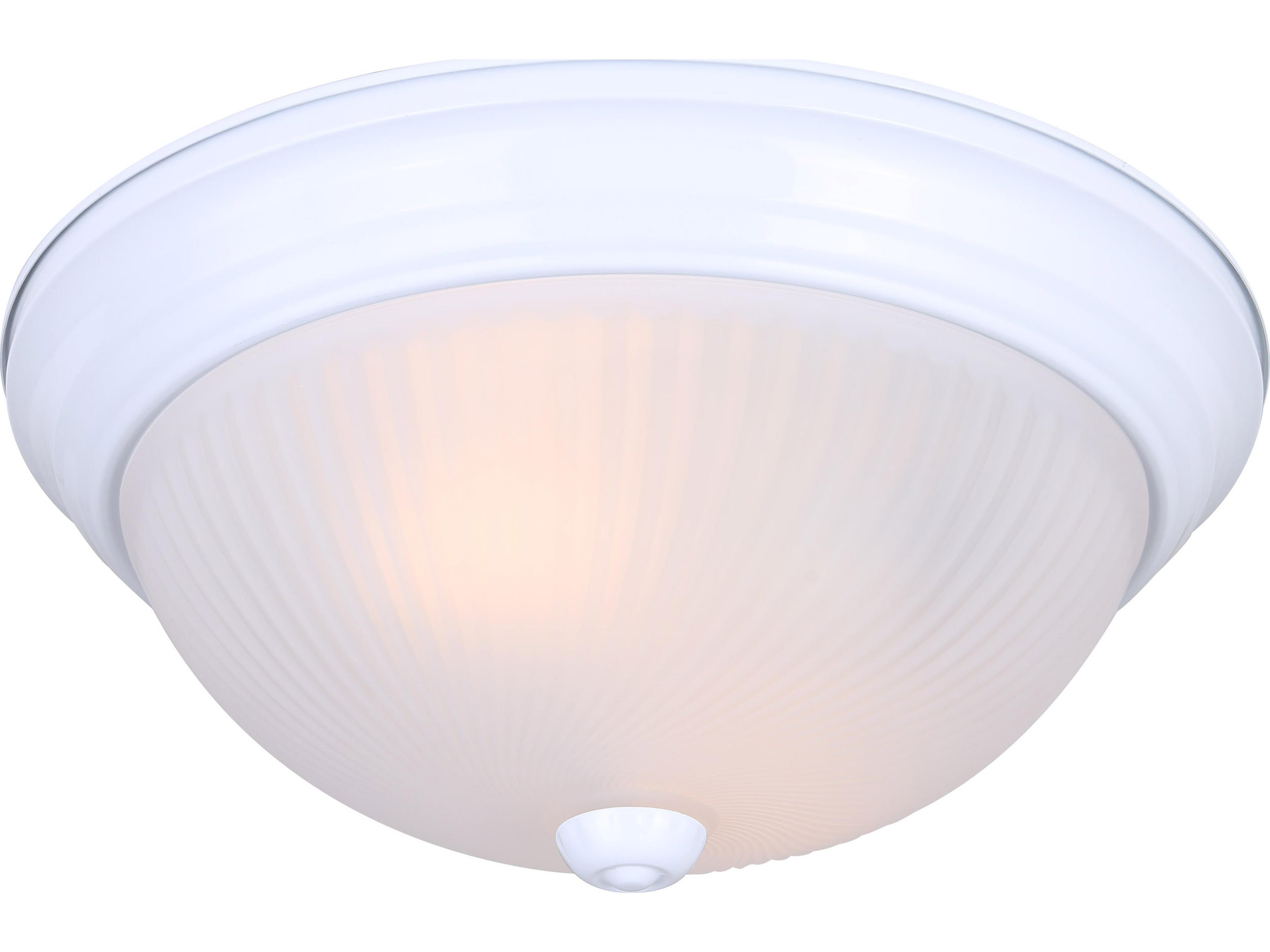 Canarm Fmount 2 -light White Dome Flush Mount