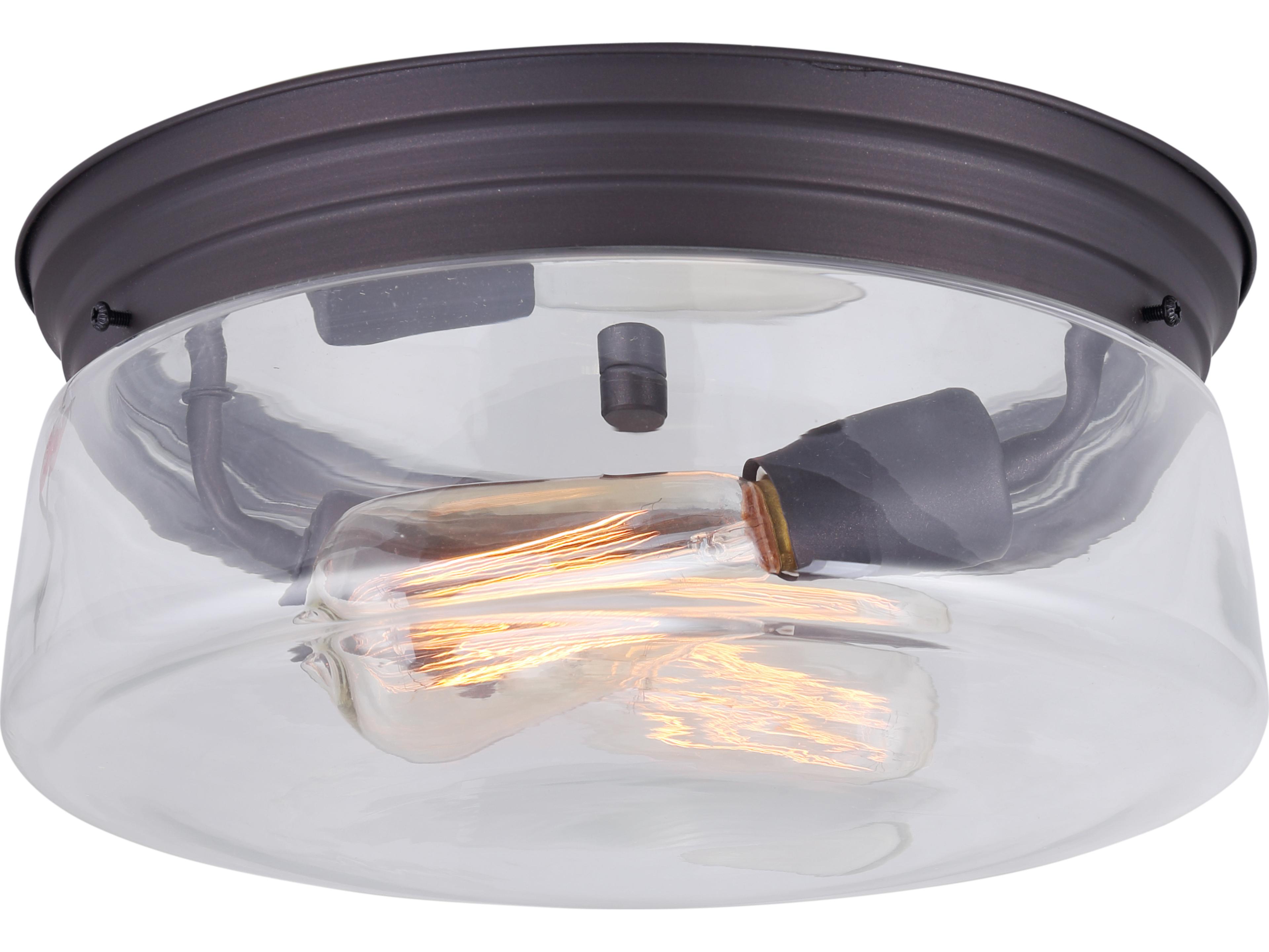 Canarm Albany 2 -light Bronze Bowl Flush Mount