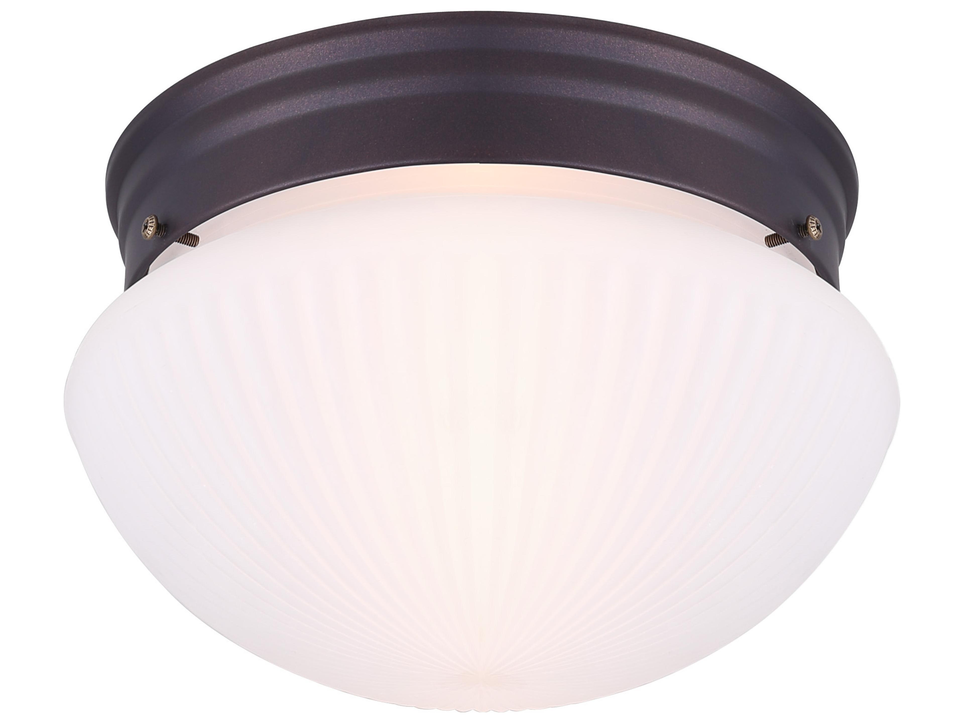 Canarm 1 Bulb Flush Mount -light Bronze Traditional Dome
