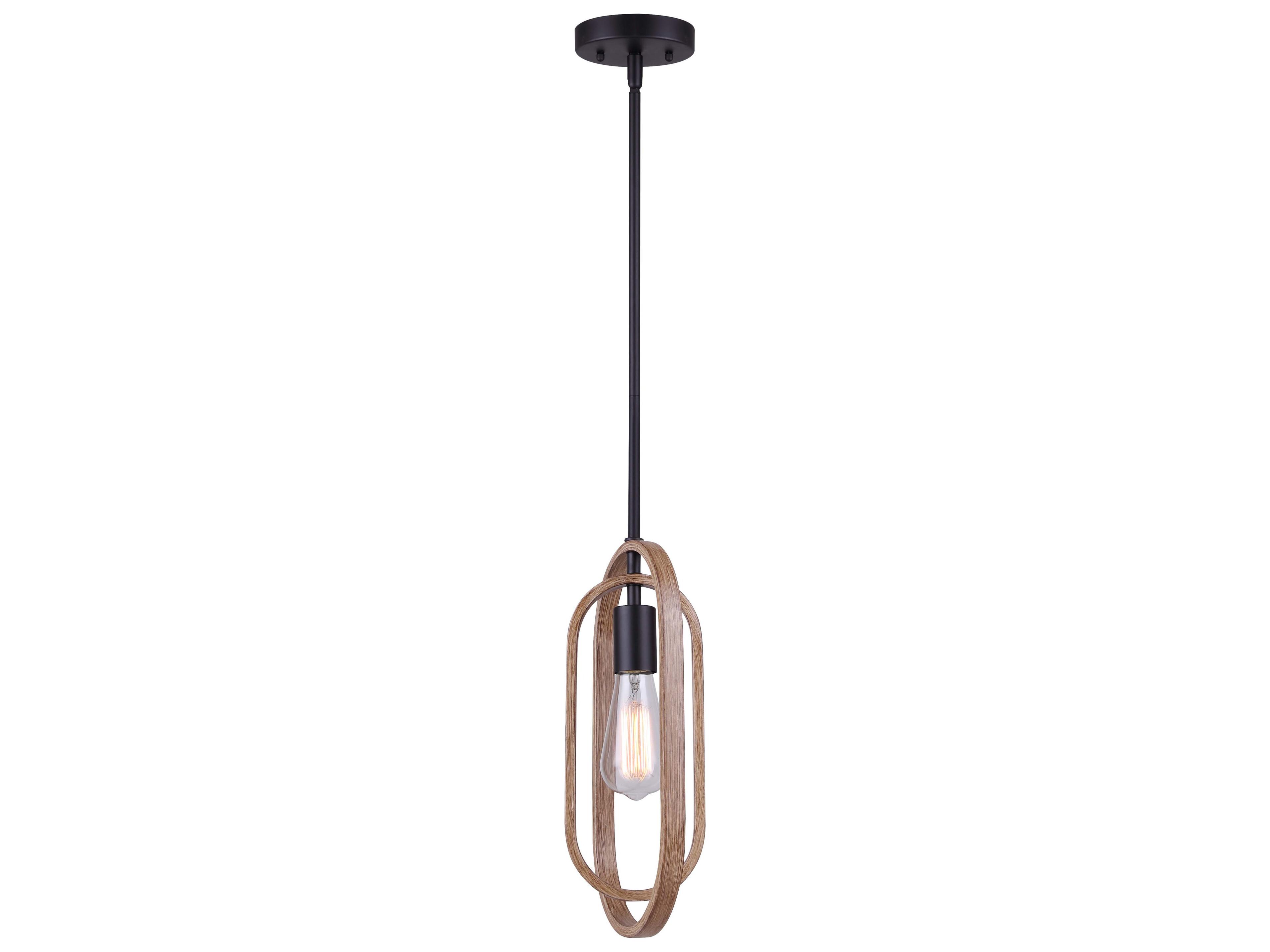 Canarm Dilan 1 -light Black Mini Pendant