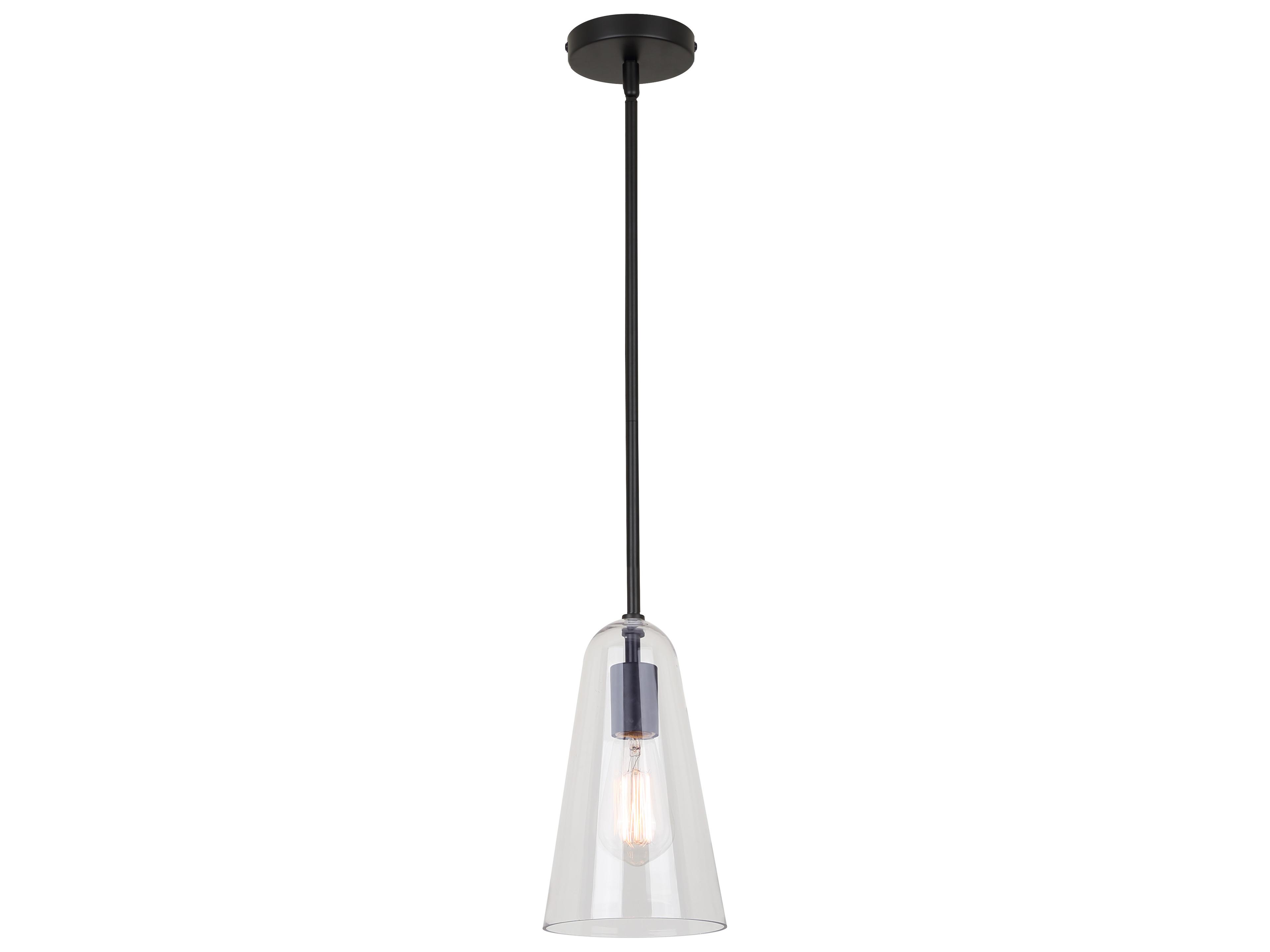 Canarm Luisa 1 -light Black Mini Pendant