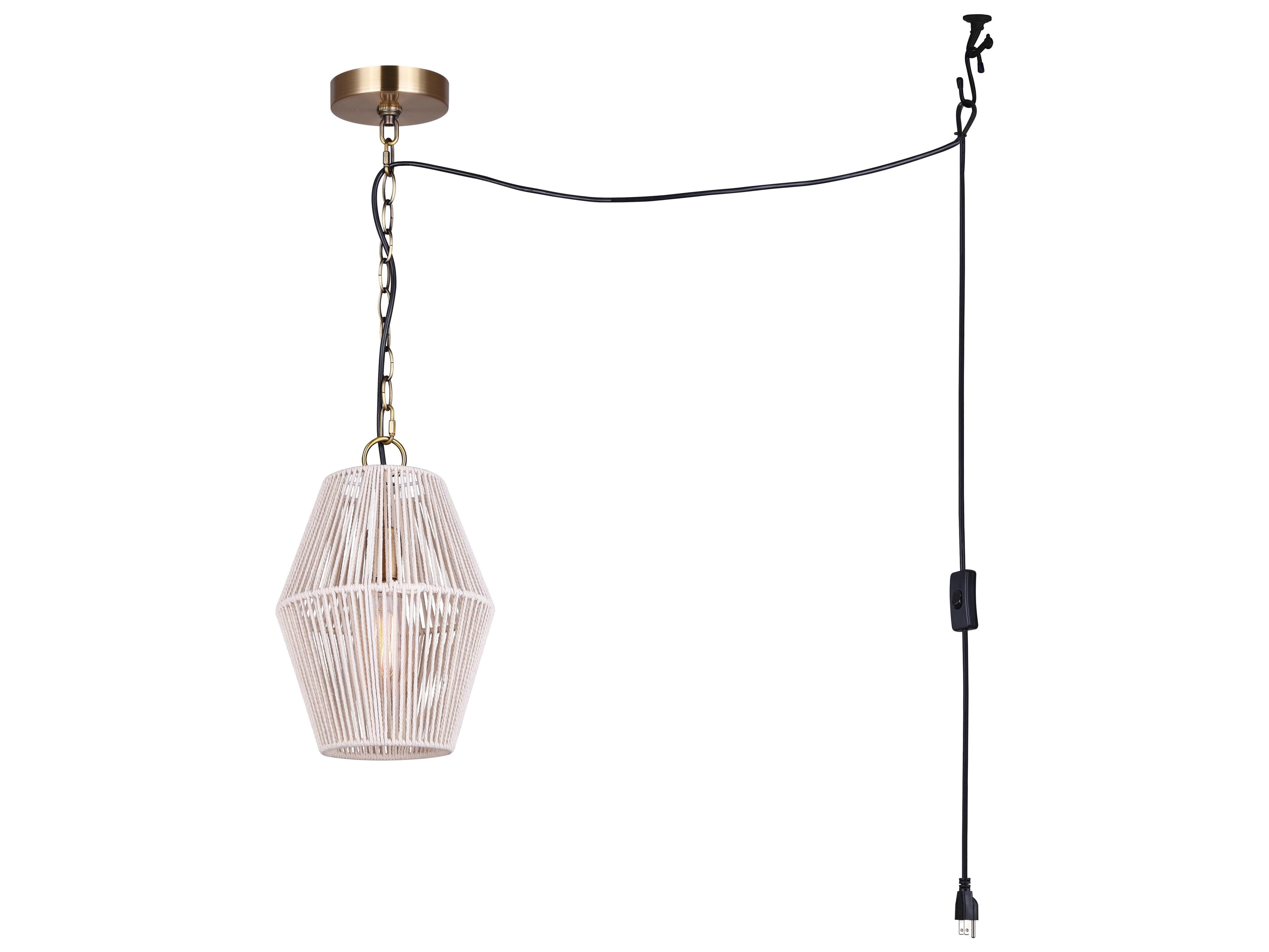 Canarm Klima 1 -light Gold Geometric Mini Pendant