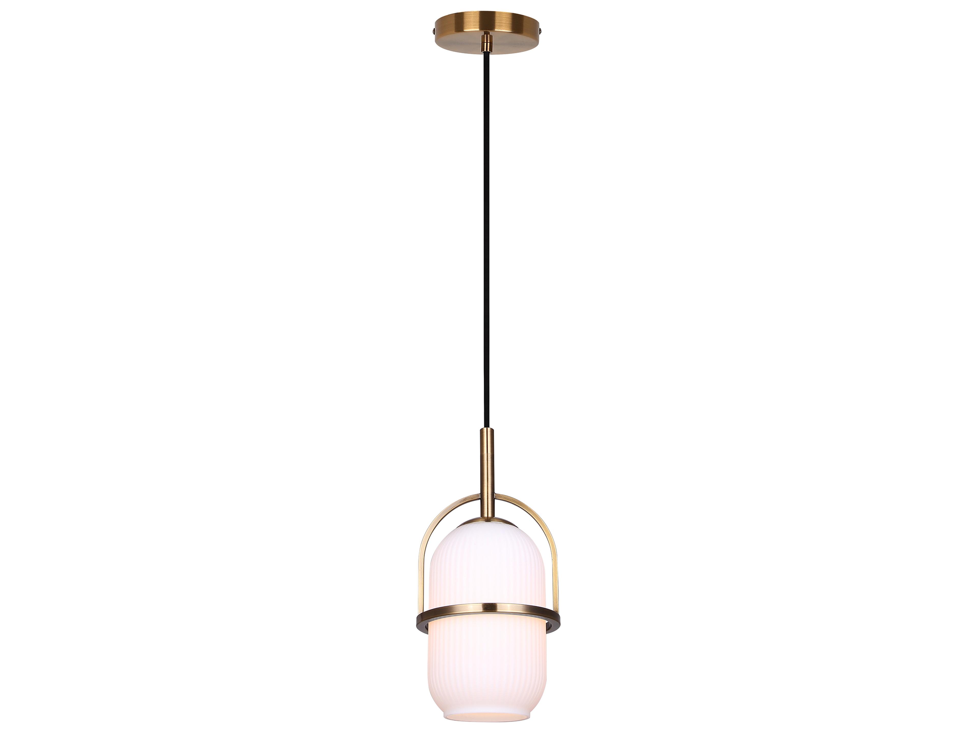 Canarm Eve 1 -light Gold Cylinder Mini Pendant
