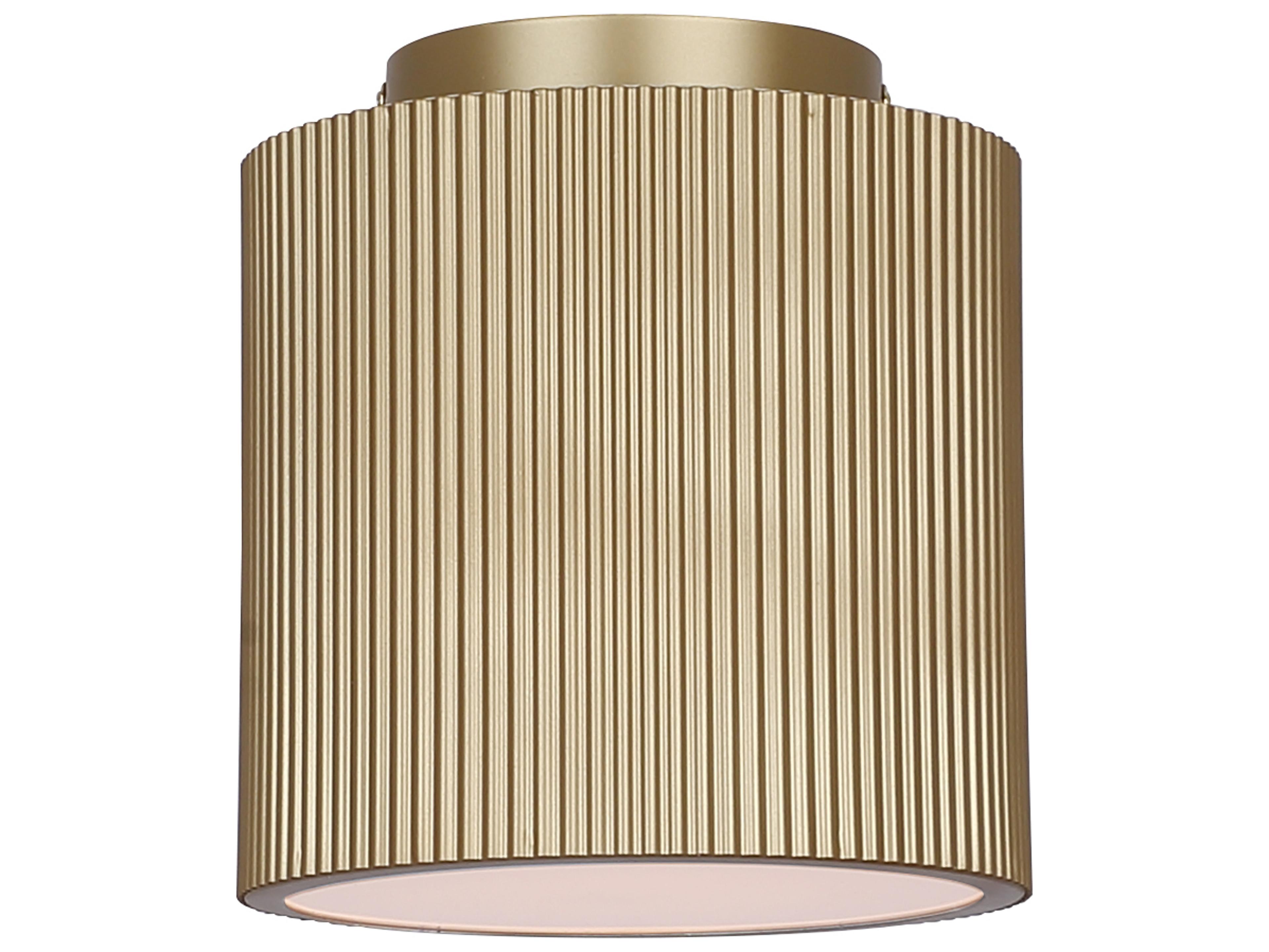 Canarm Scarlett 1 -light Gold Drum Semi Flush Mount