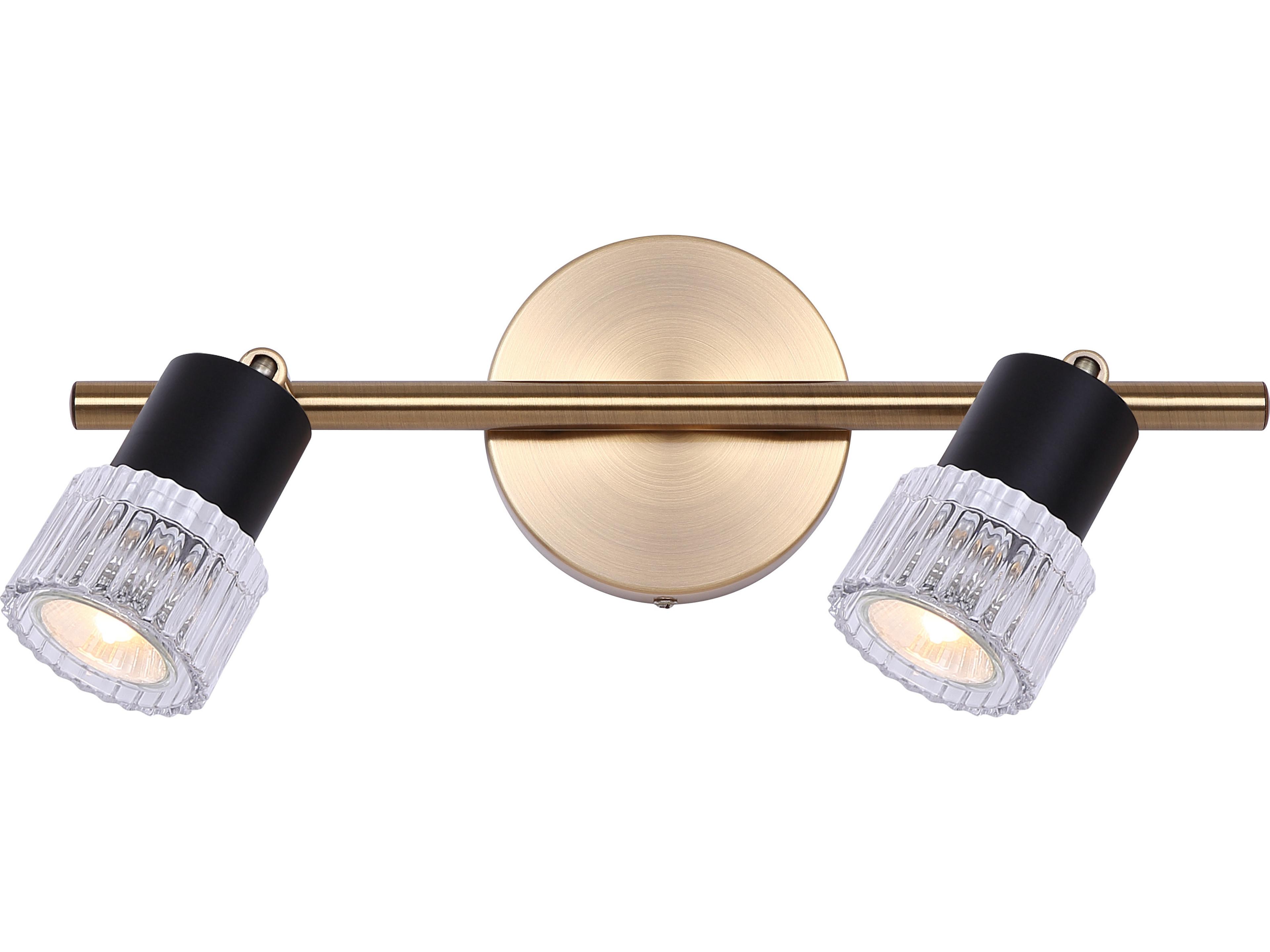 Canarm Elsee 2 -light Gold Cylinder Track & Rail Light