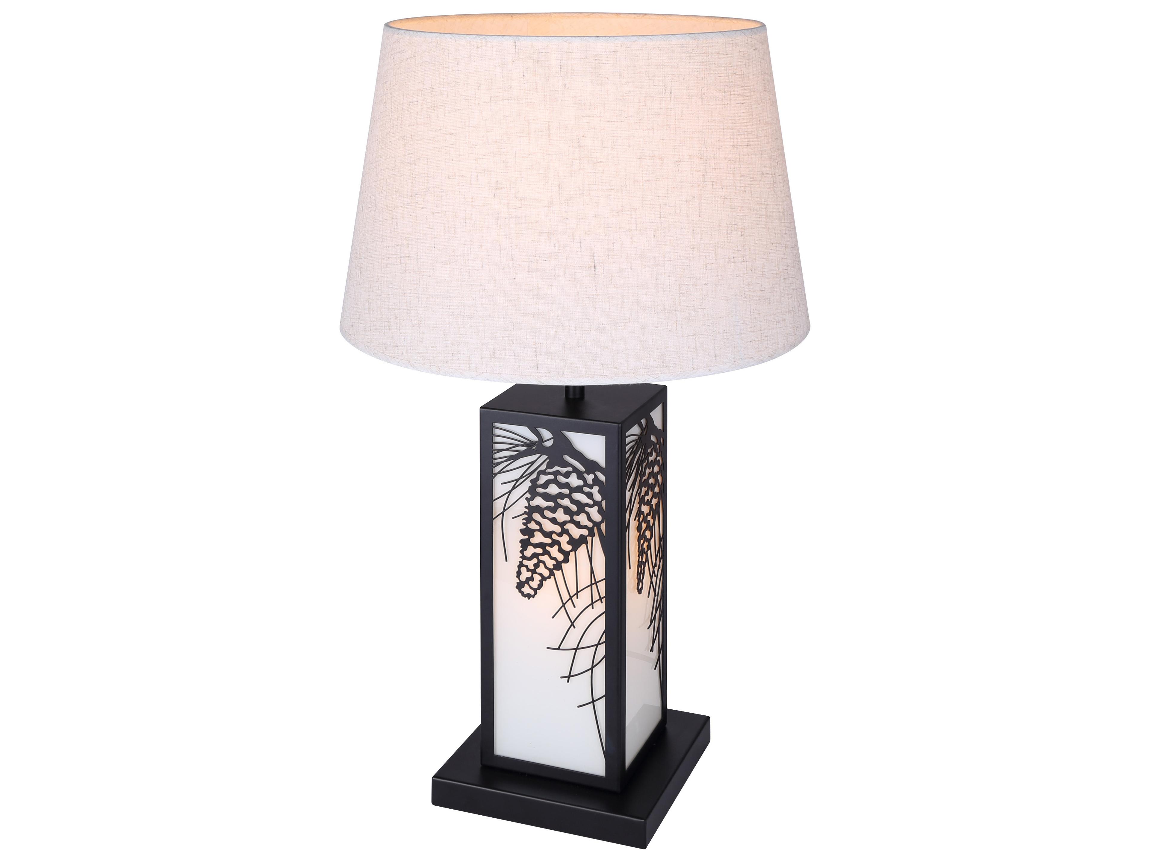 Canarm Coy Black Table Lamp