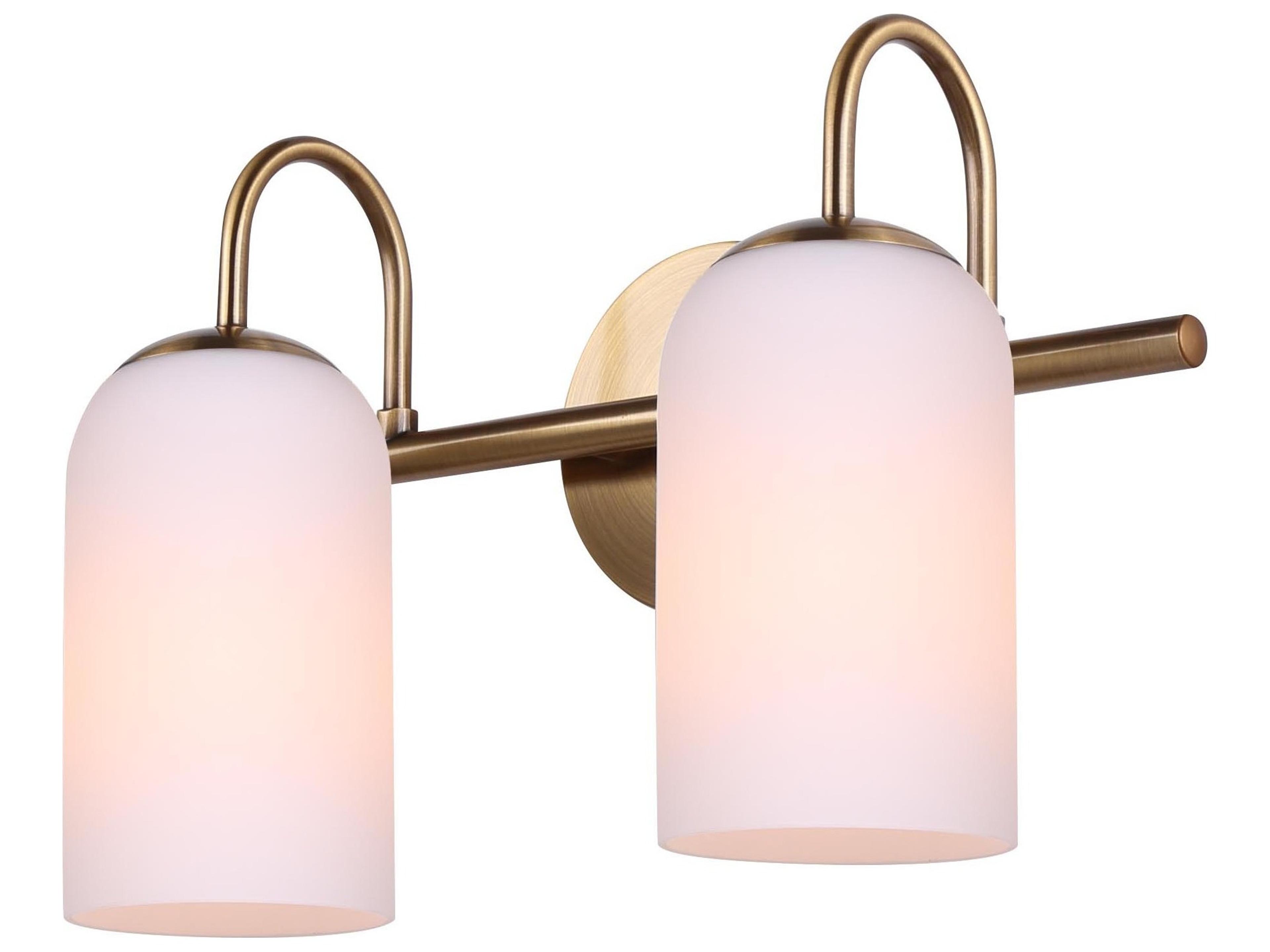 Canarm Novalee 2 -light Gold Vanity Light