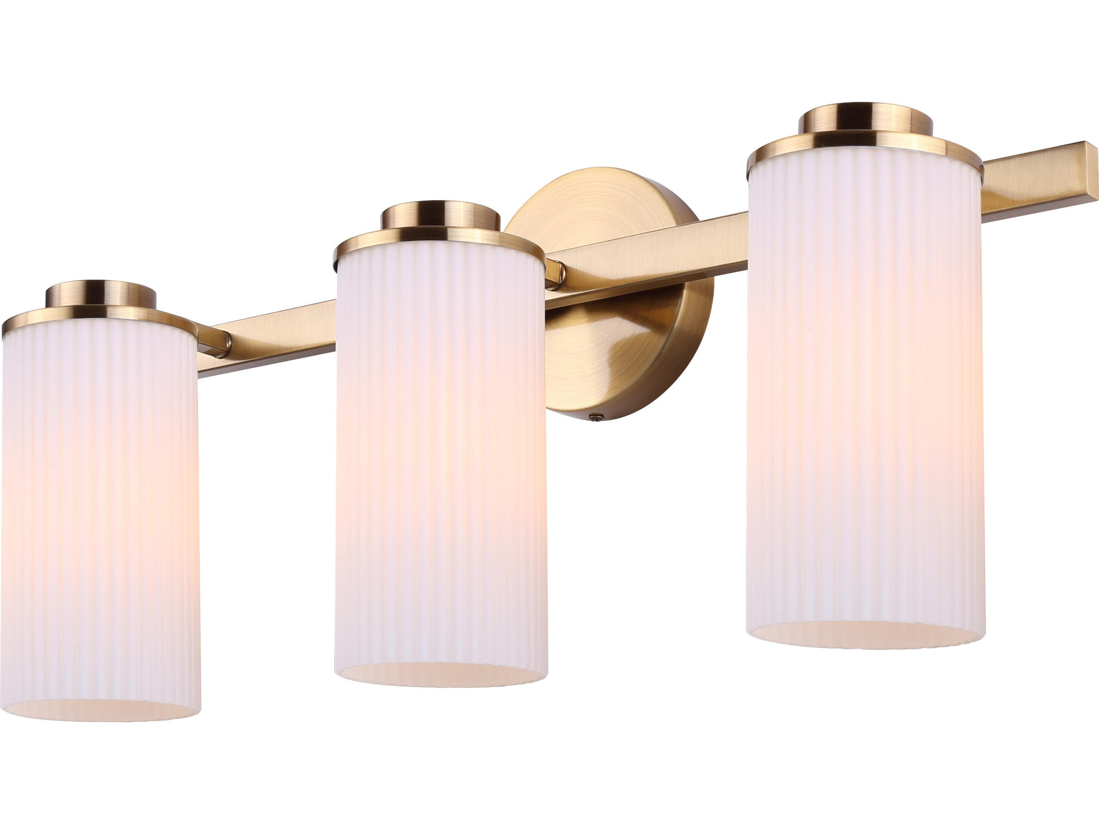 Canarm Kinslea 3 -light Gold Vanity Light