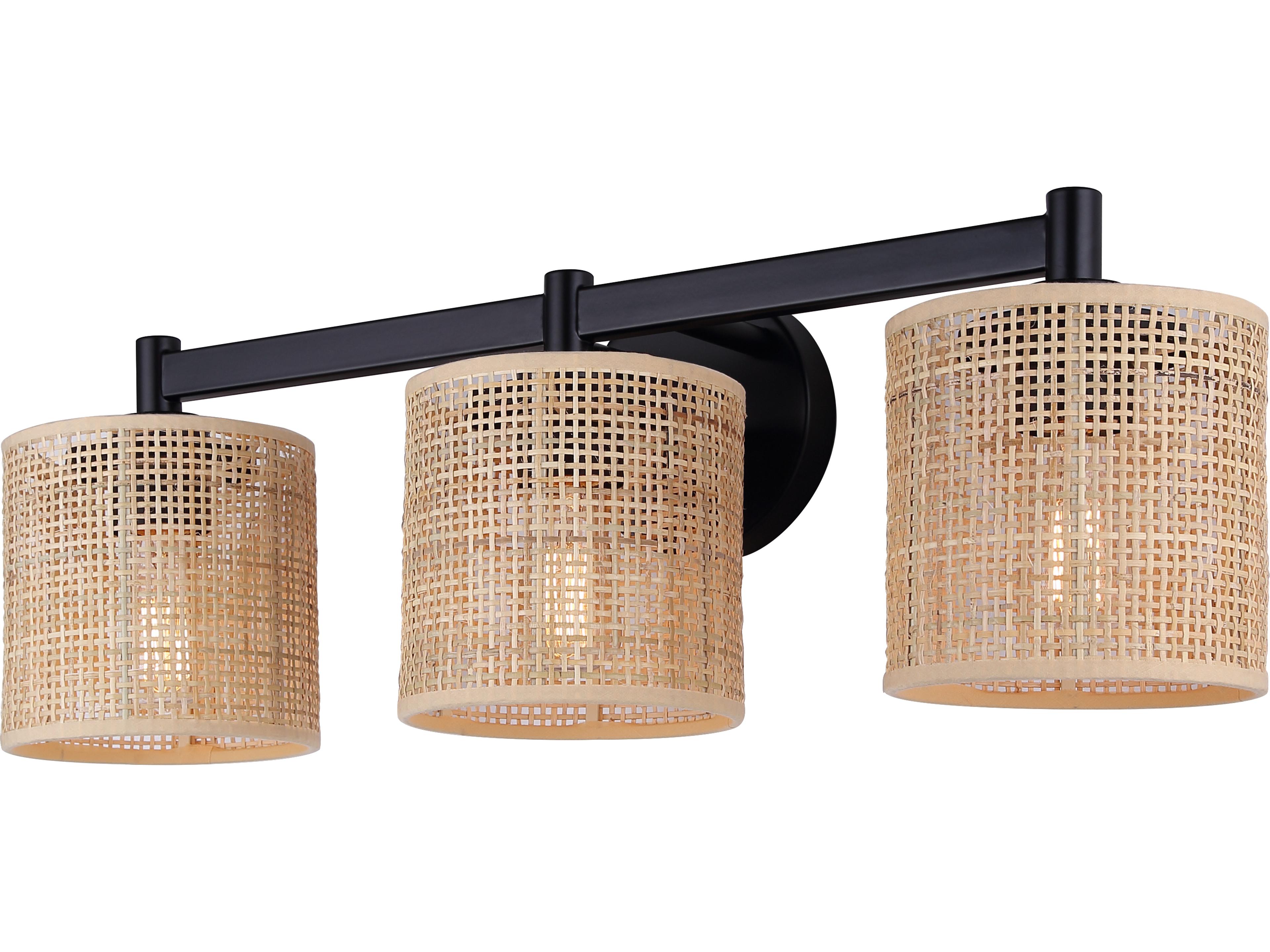 Canarm Meadow 3 -light Black Vanity Light