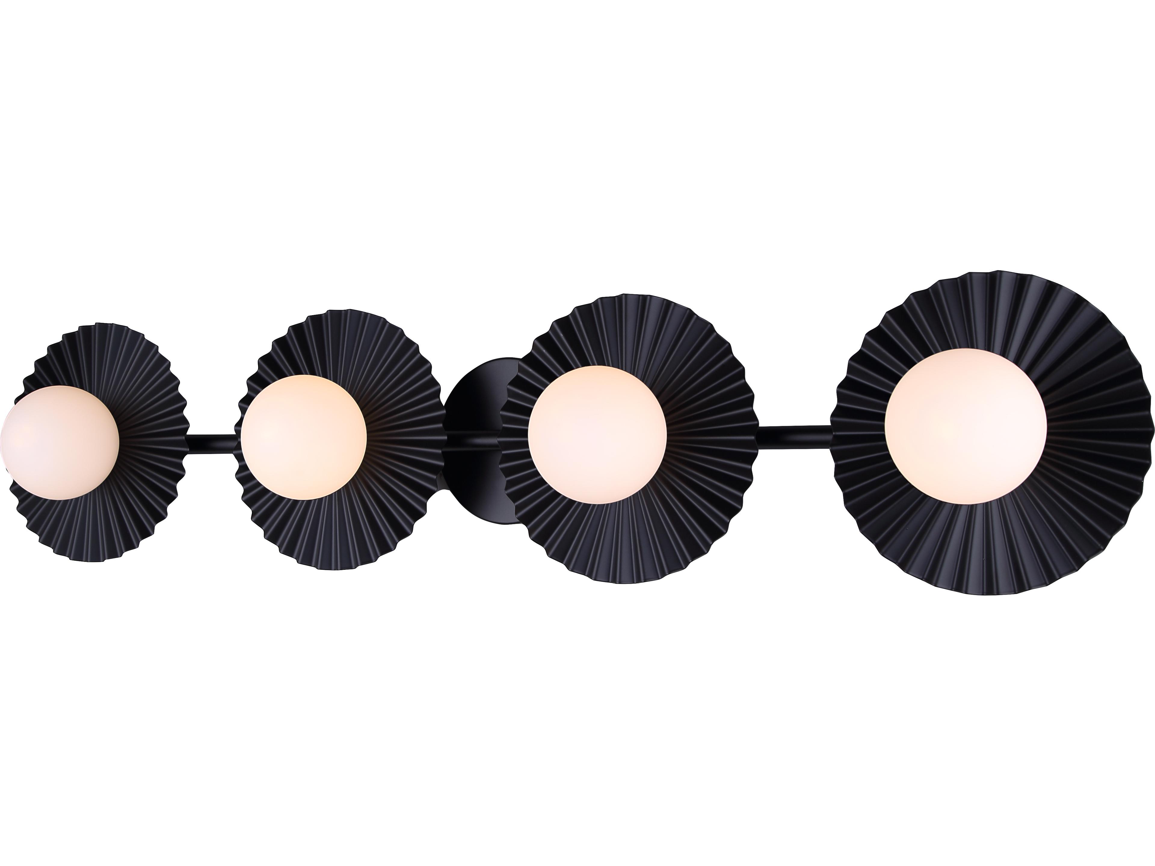 Canarm Payton 4 -light Black Vanity Light