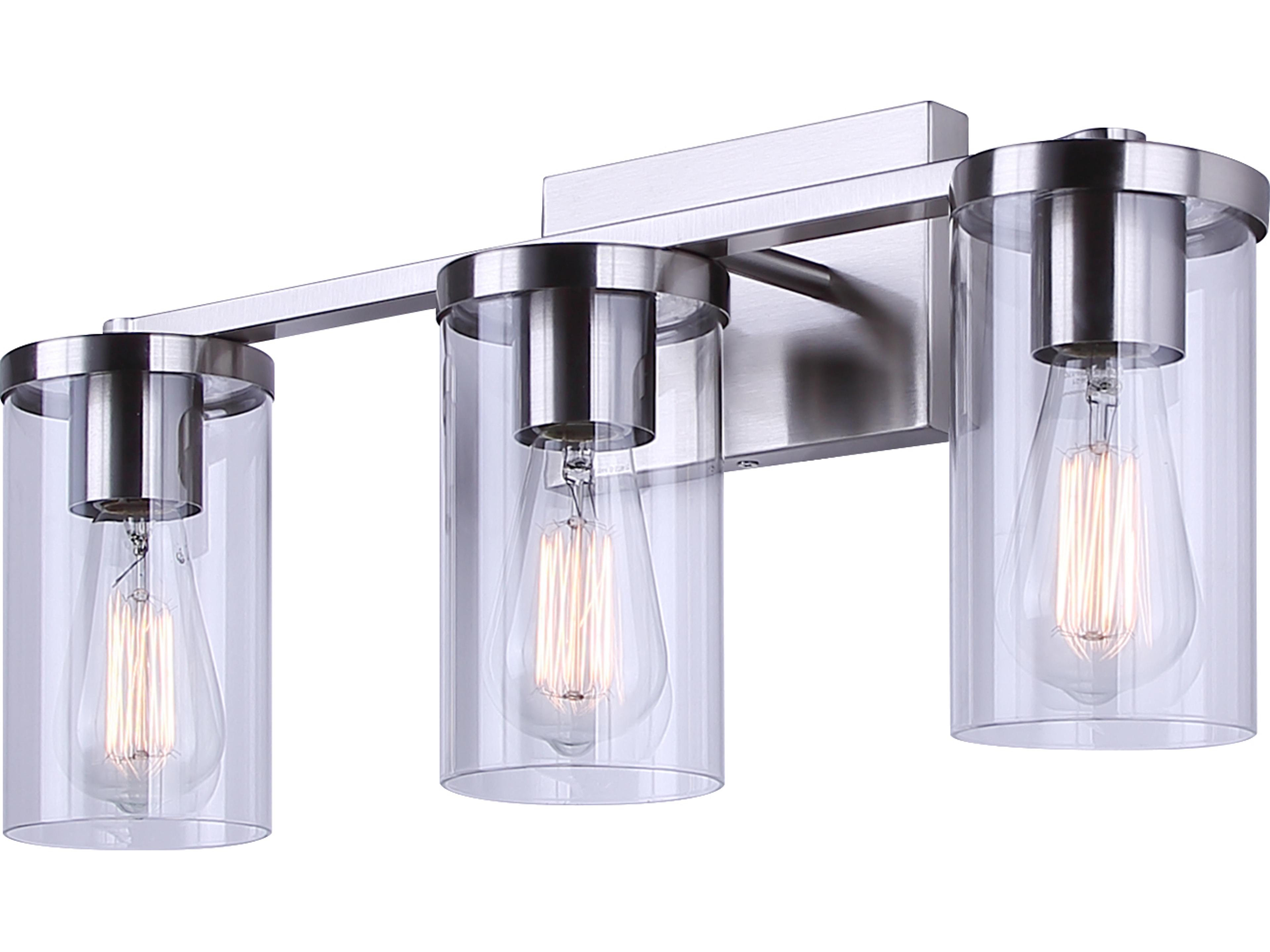 Canarm Britton 3 -light Nickel Vanity Light