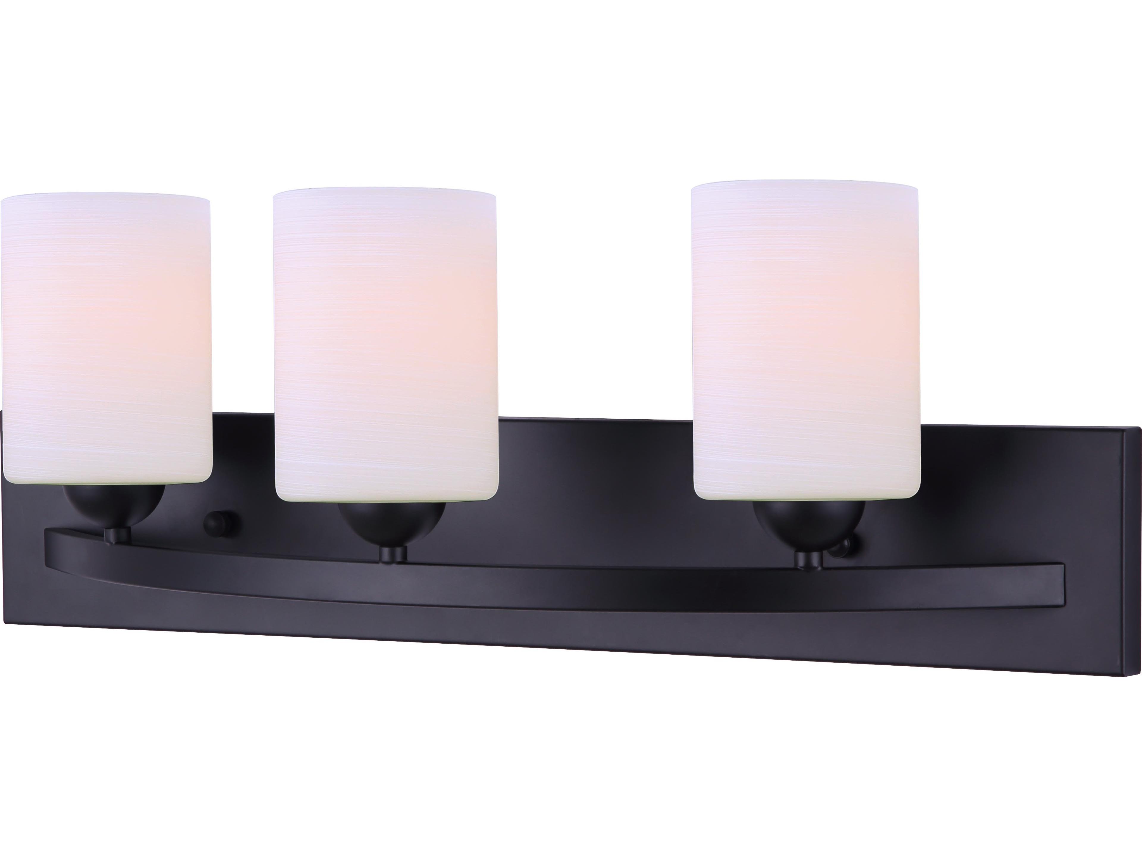 Canarm Hampton 3 -light Black Vanity Light