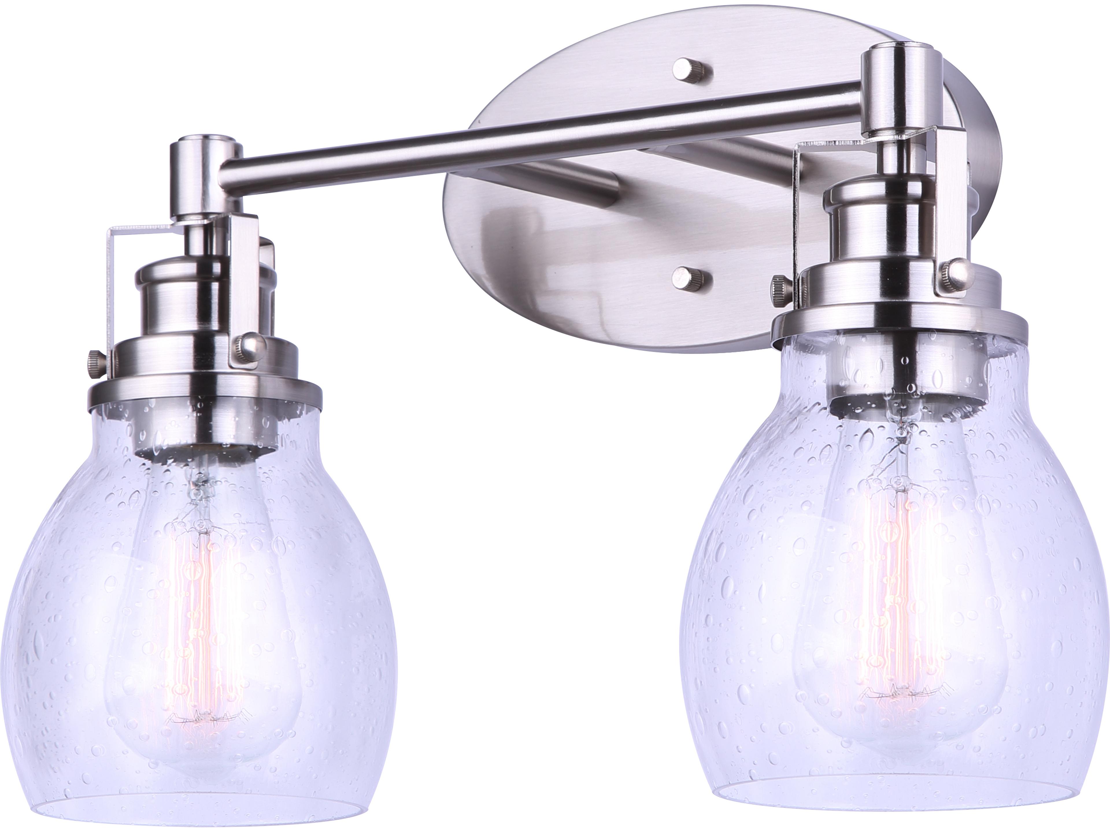 Carson 2 -light Nickel Vanity Light