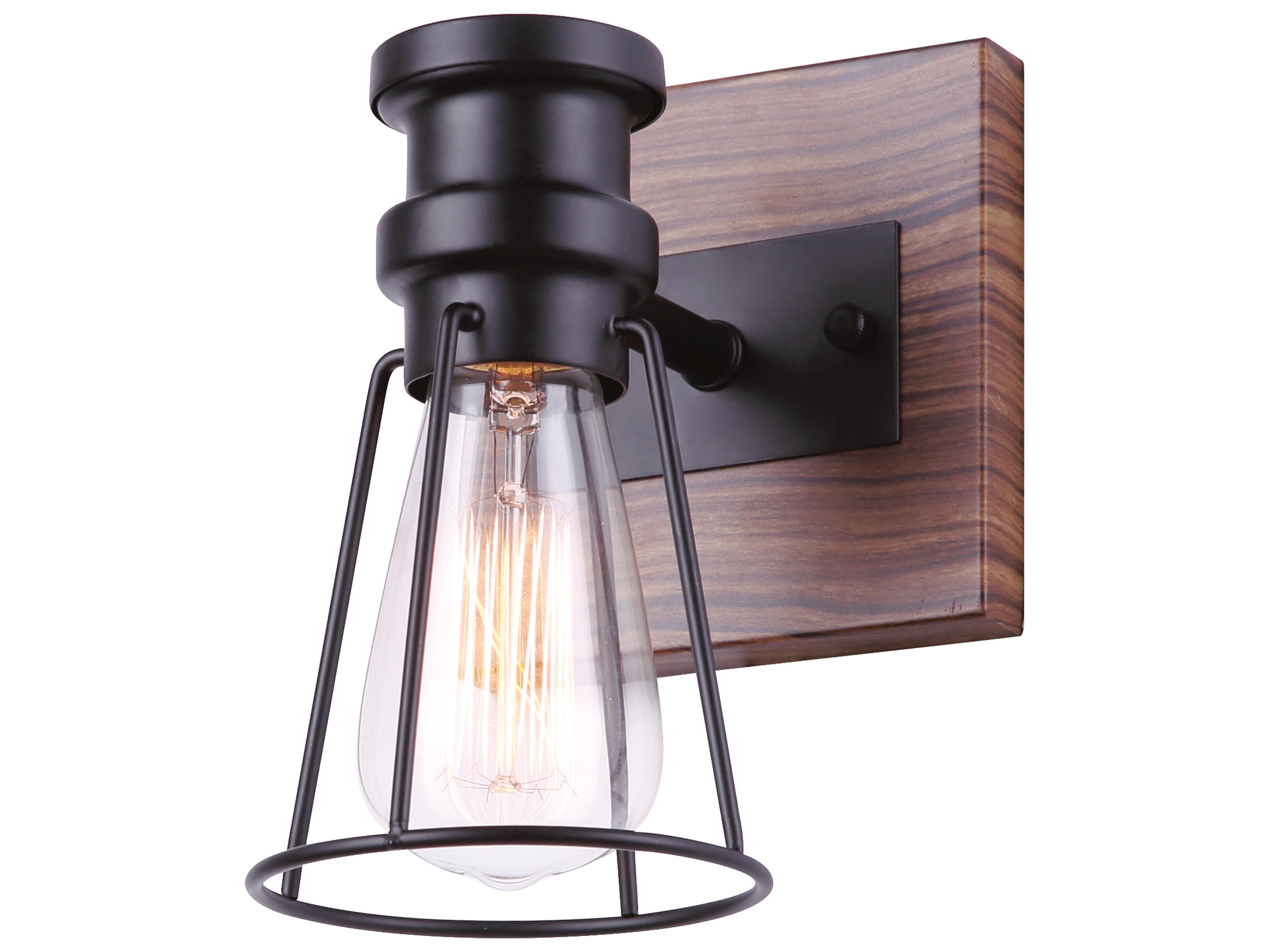 Canarm Blake 1 -light Black Vanity Light