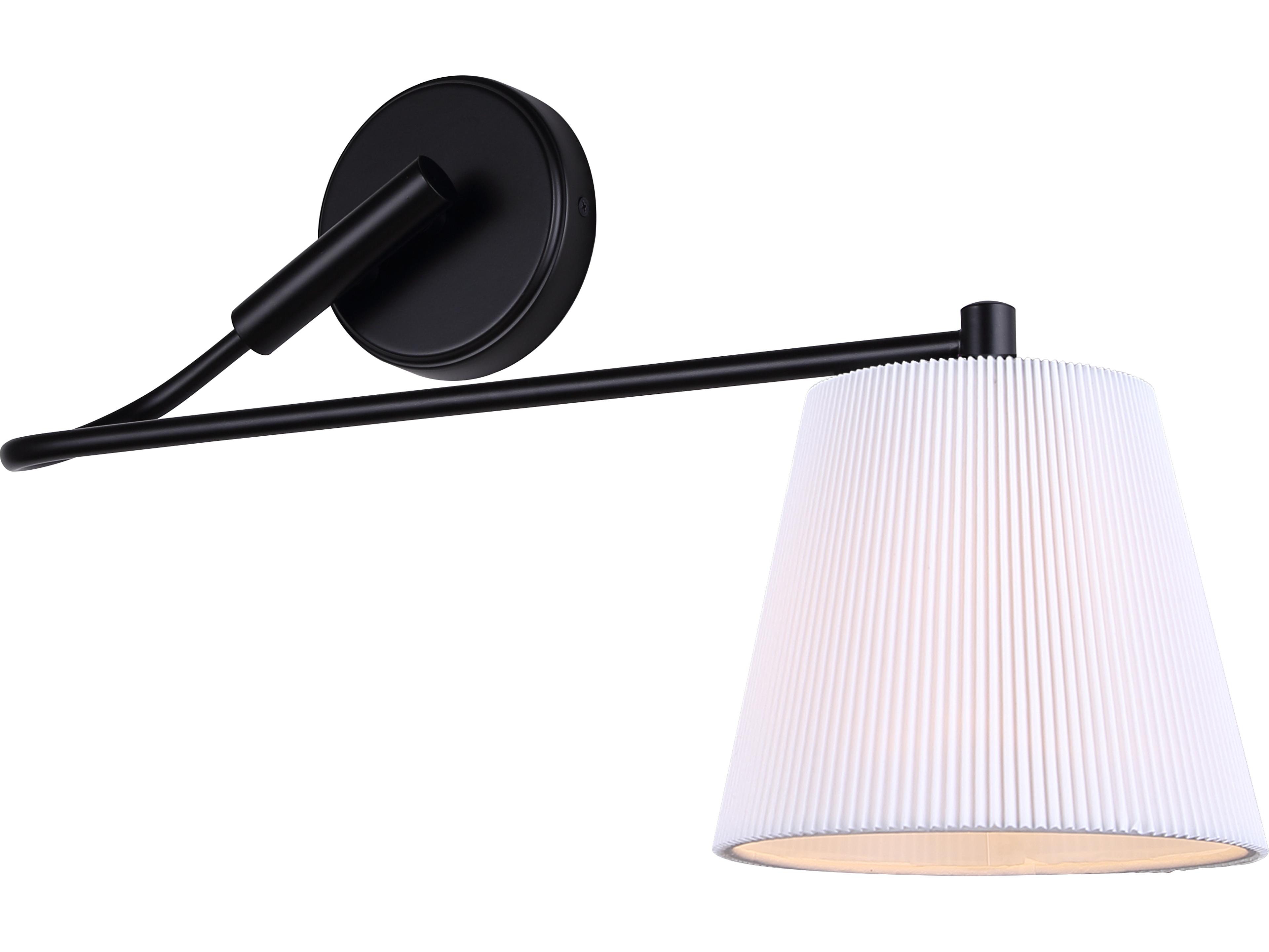 Canarm Aspen 1 -light Black Wall Sconce