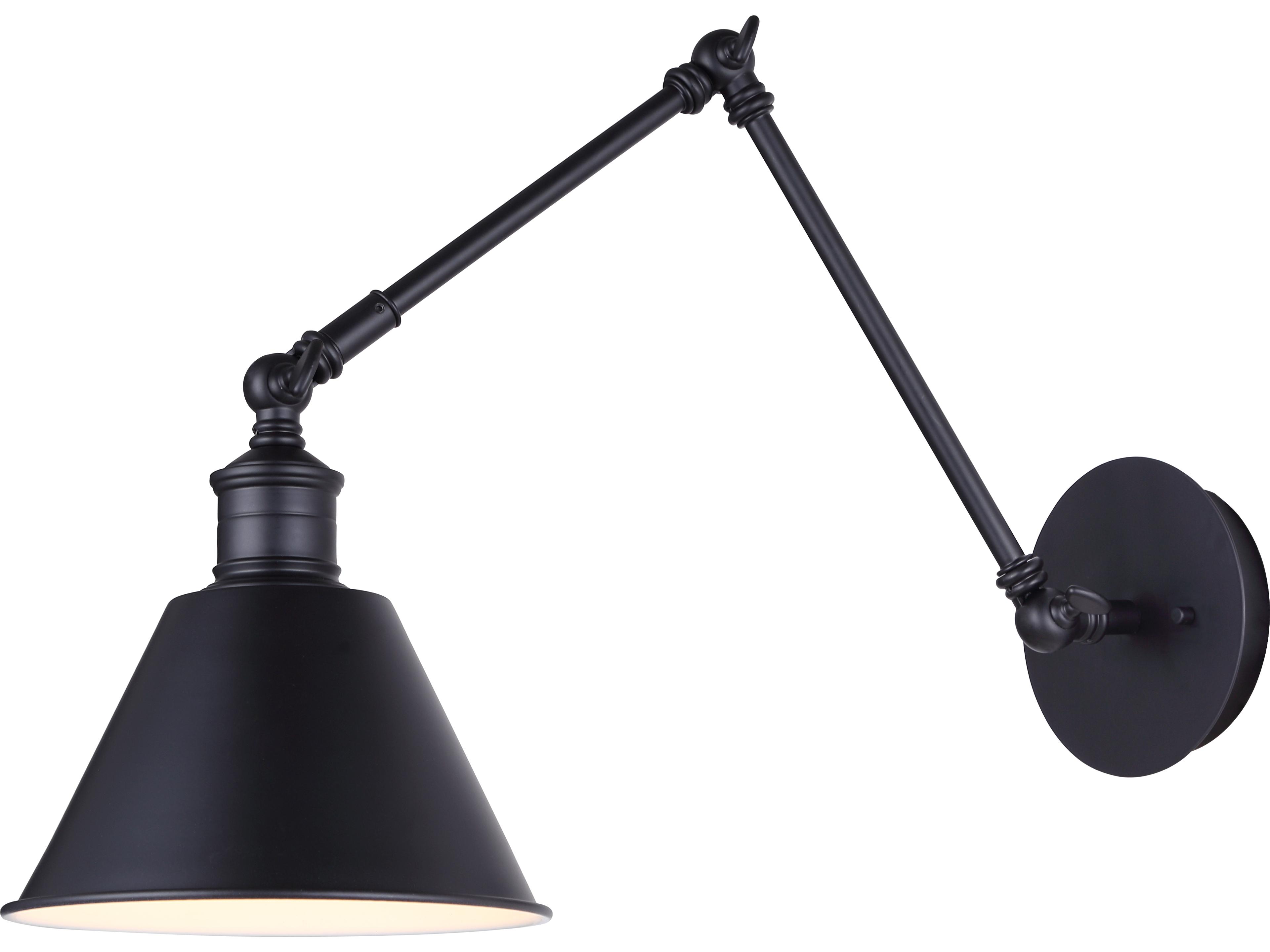 Canarm Morocco 1 -light Black Wall Sconce