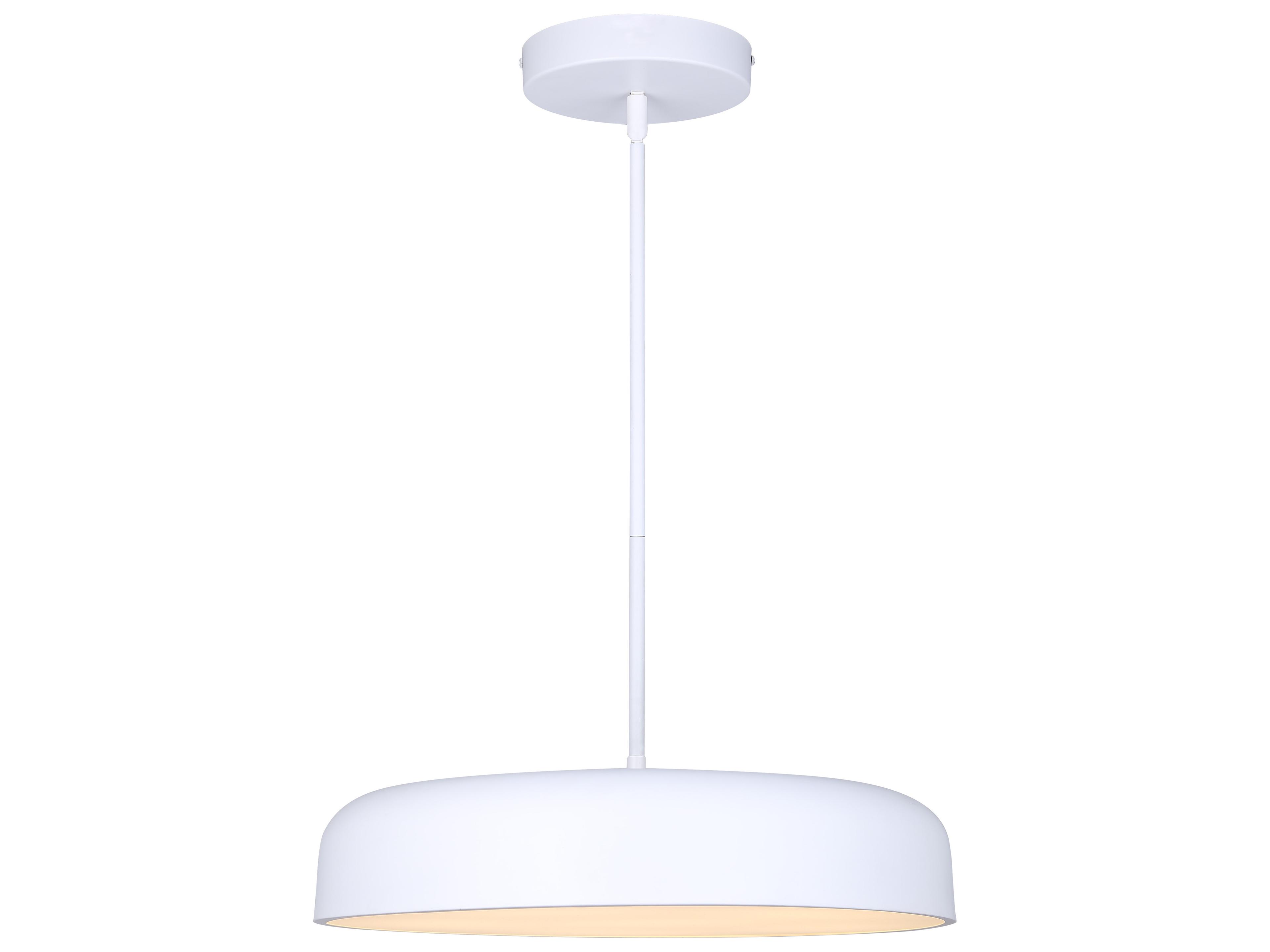 Canarm Zaria 1 -light White LED Round Pendant