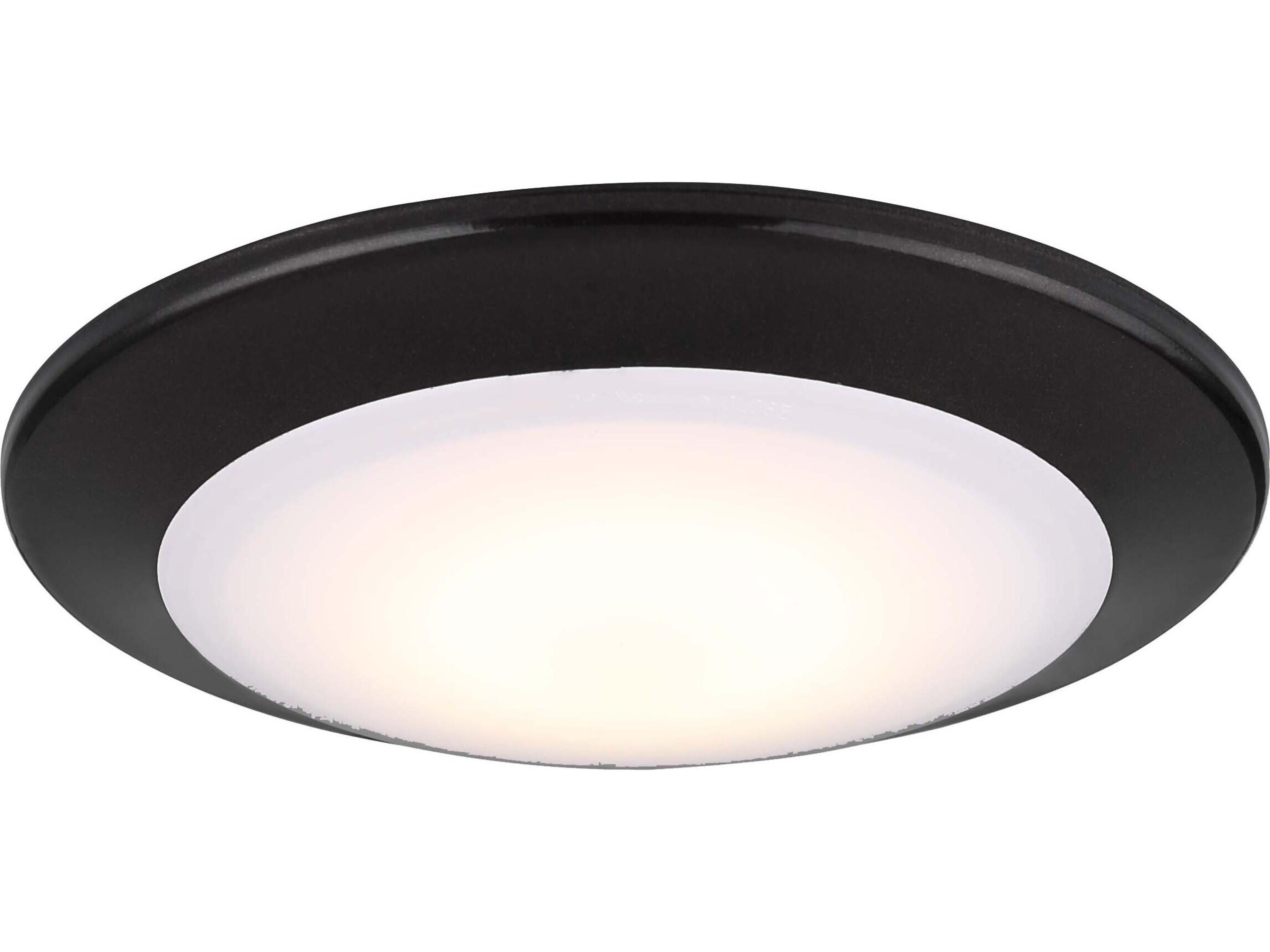 Canarm Led Disk Black LED Round Flush Mount