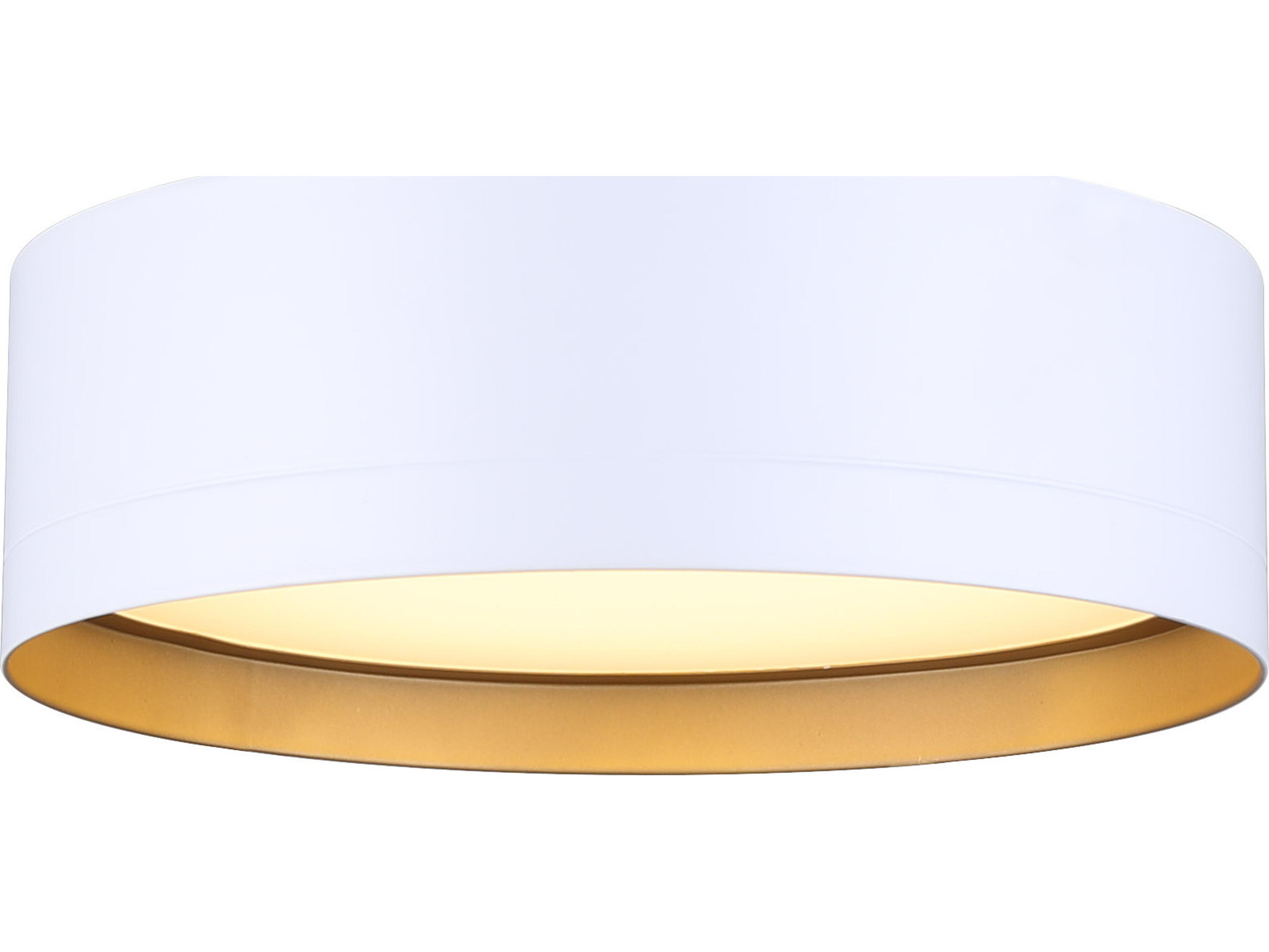 Canarm Kyrie 1 -light White LED Round Flush Mount