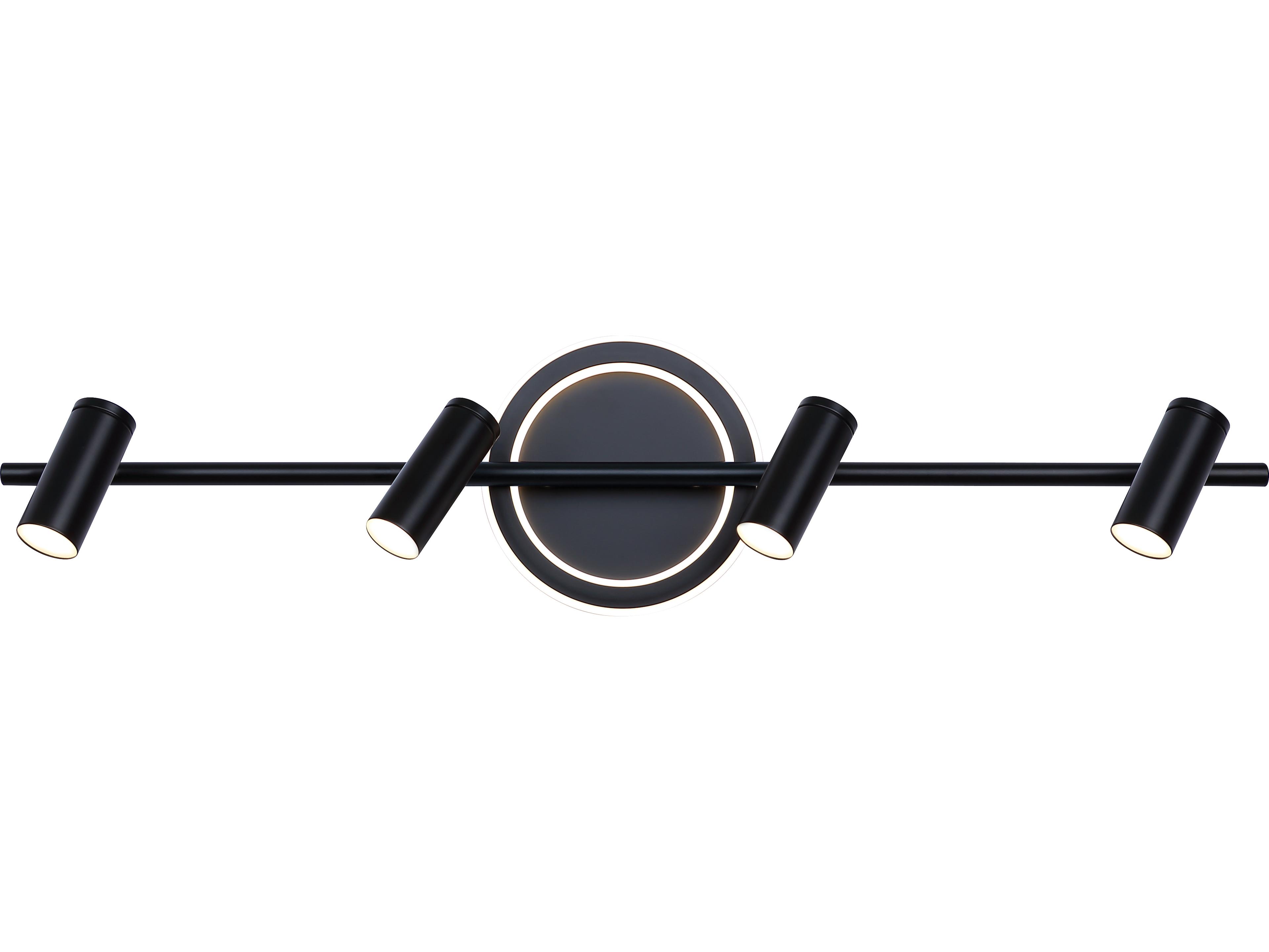 Canarm Denver 4 -light Black LED Cylinder Track & Rail Light