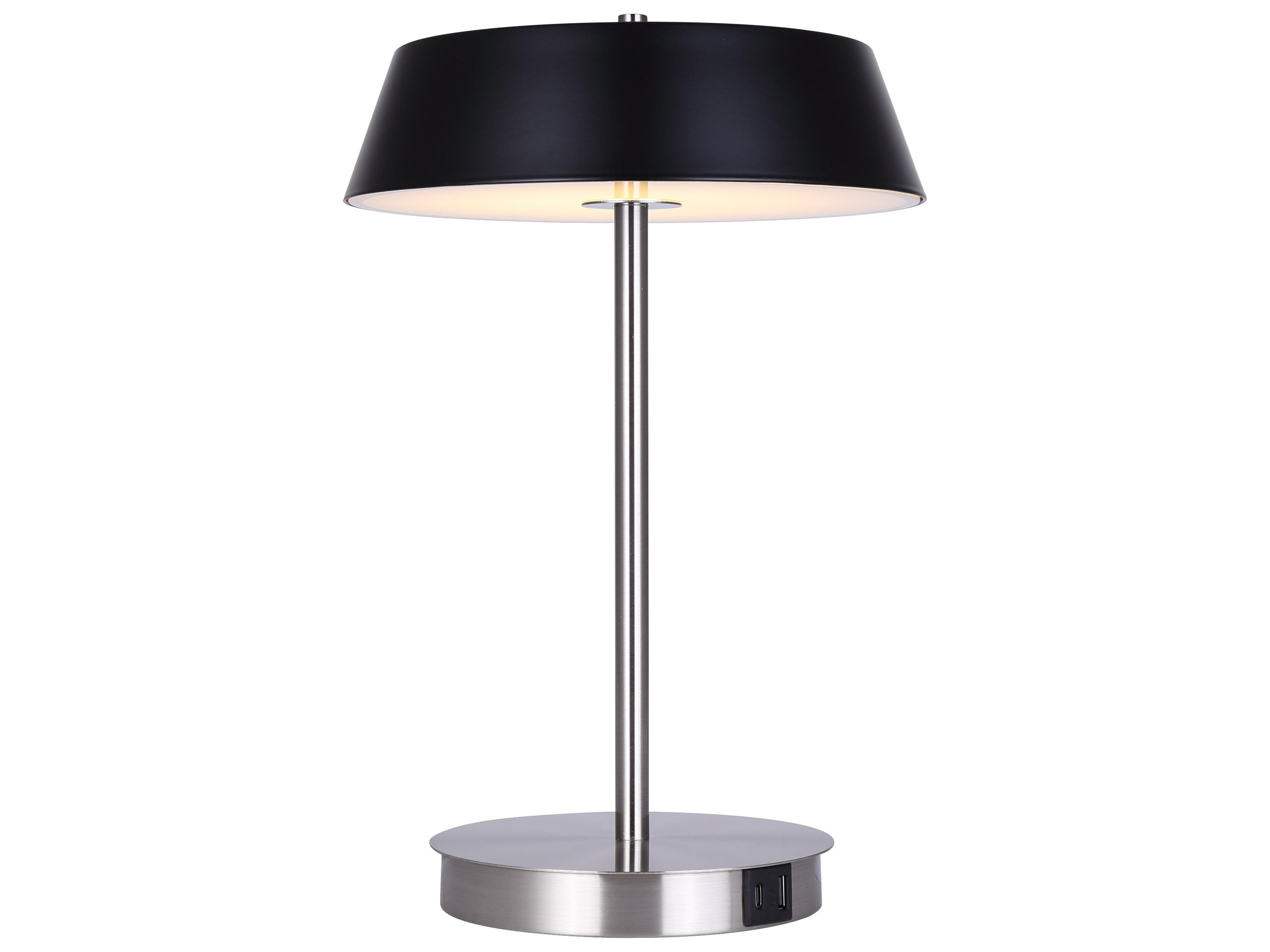 Canarm Jessa Nickel LED Table Lamp