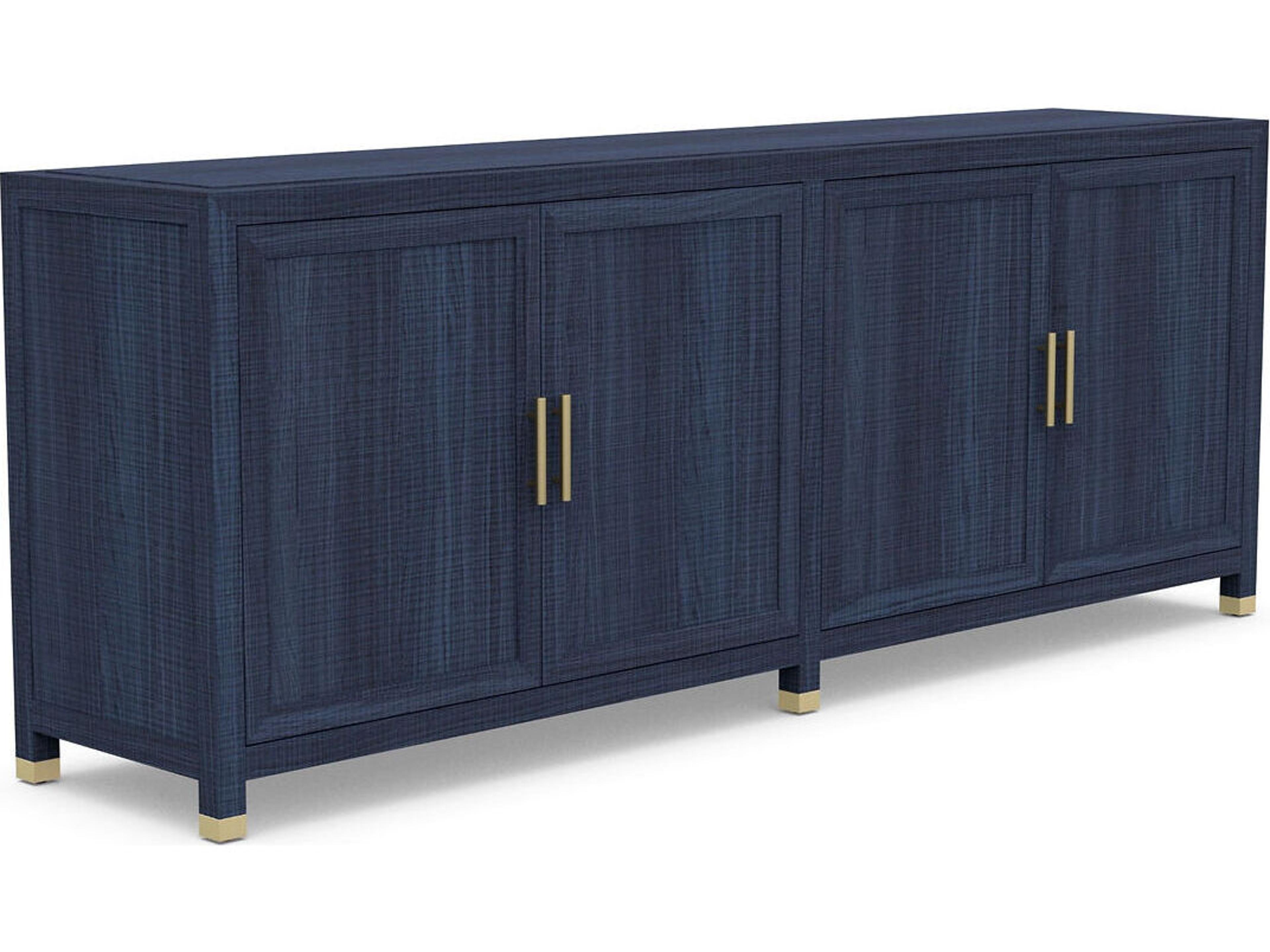 Corpus Blue Poplar Wood Nightstand