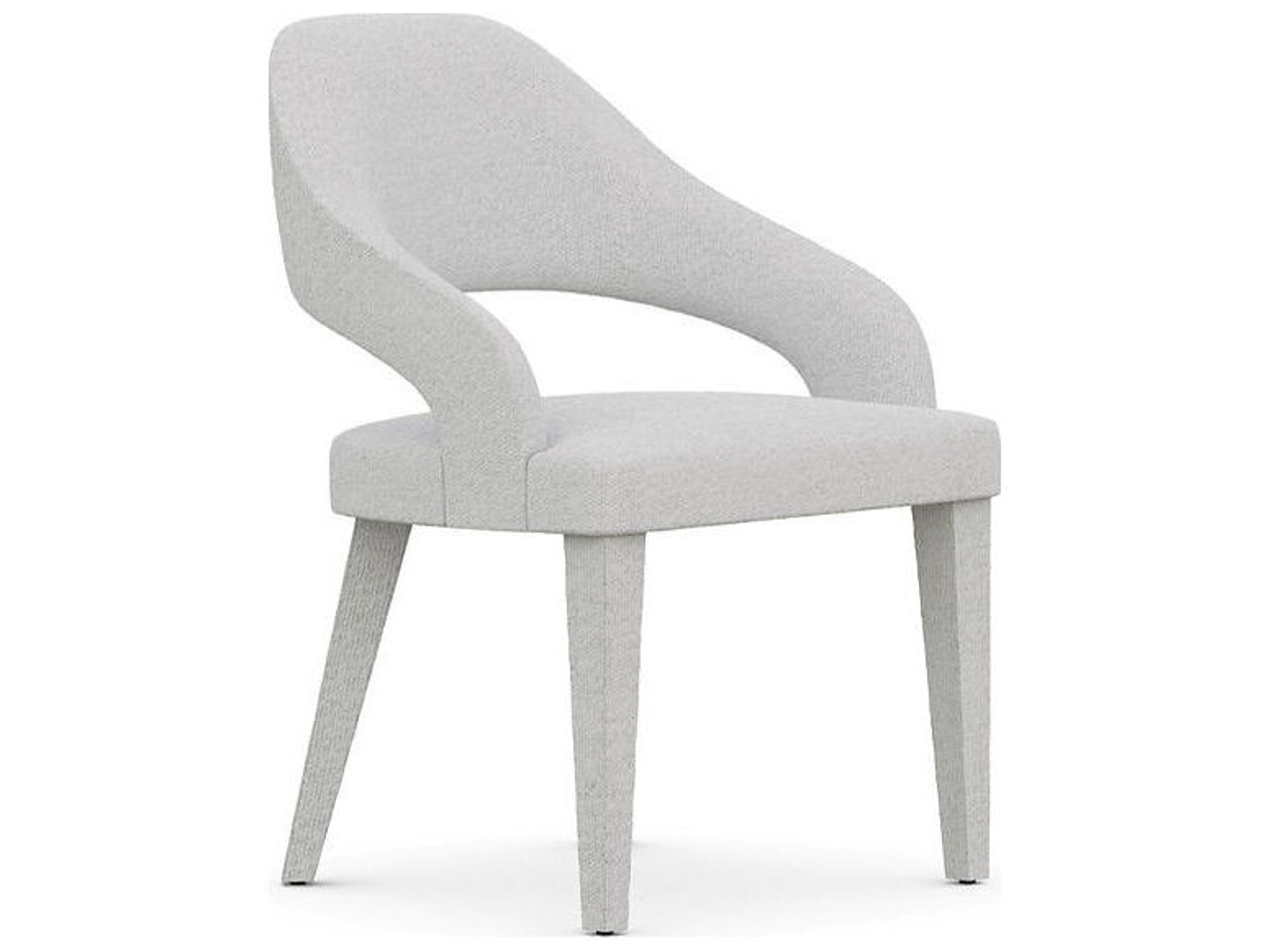 Dayton Birch Wood Gray Upholstered Side Dining Chair