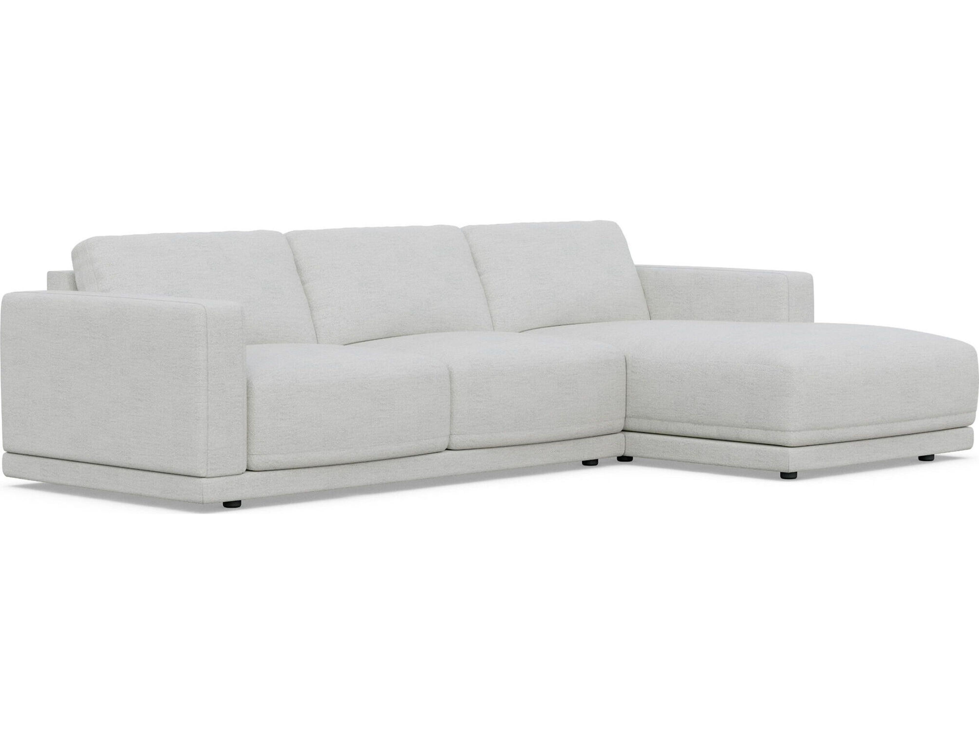 Case & Canvas Tribeca Gray Upholstered Sofa