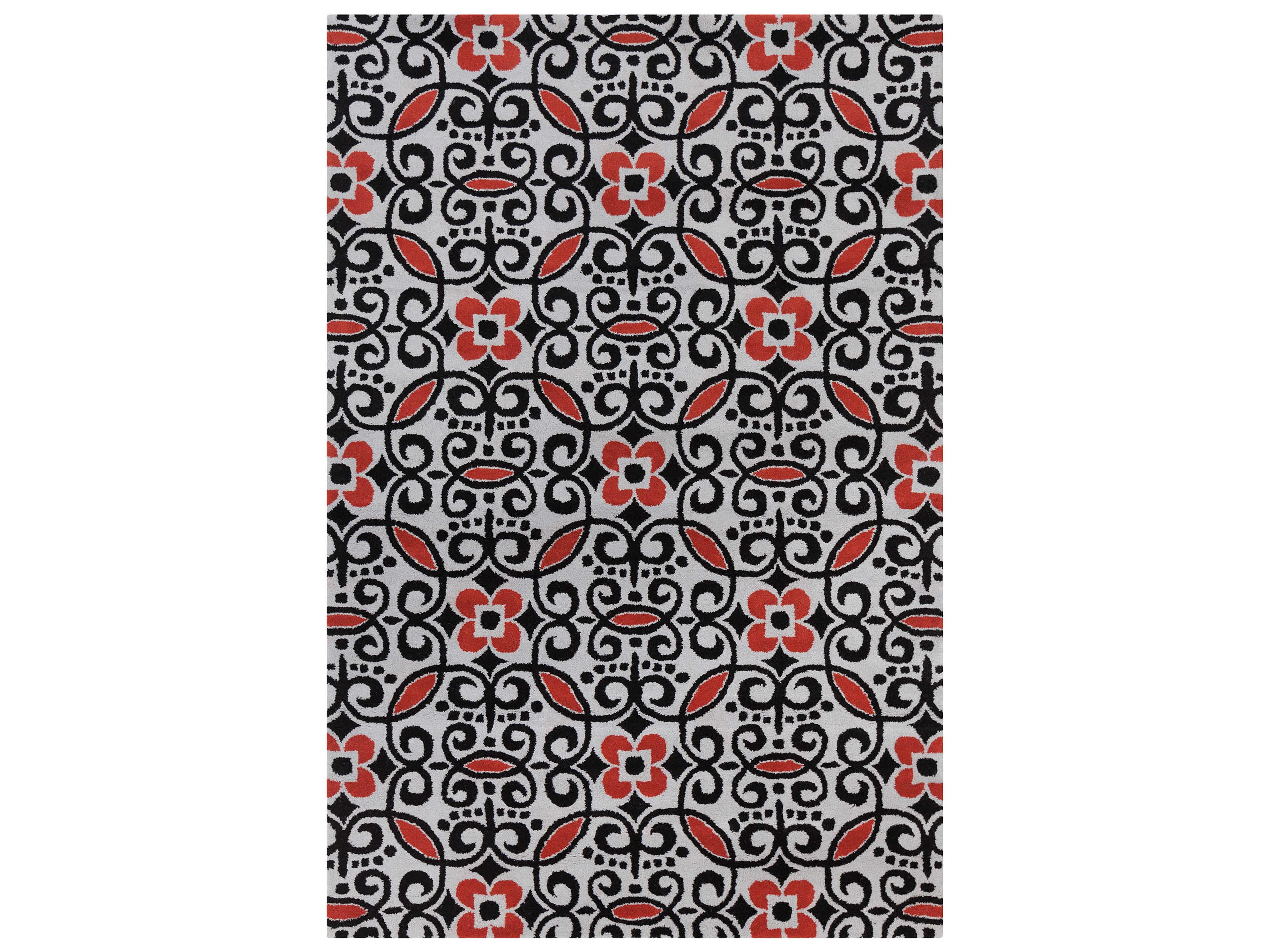 Chandra Stella Damask Area Rug