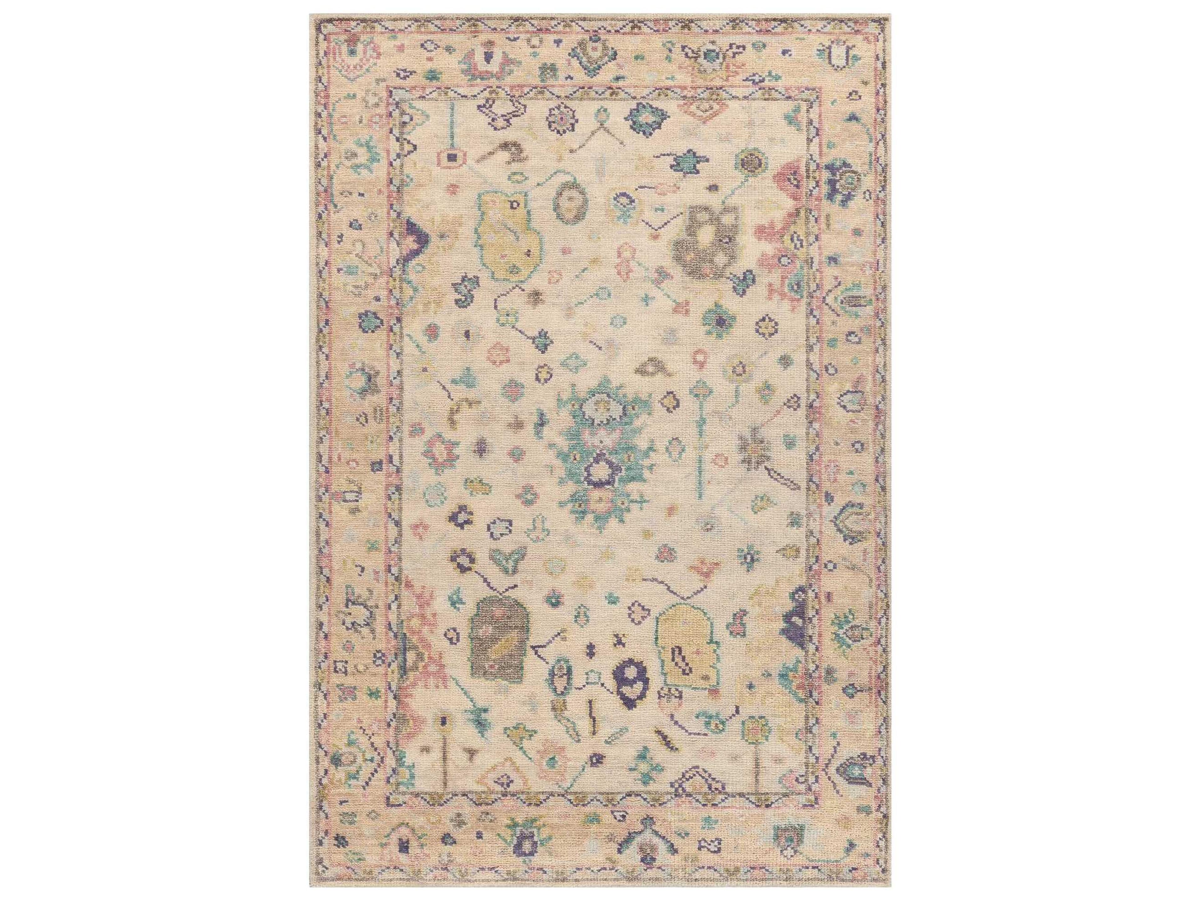 Chandra Wendi Bordered Area Rug