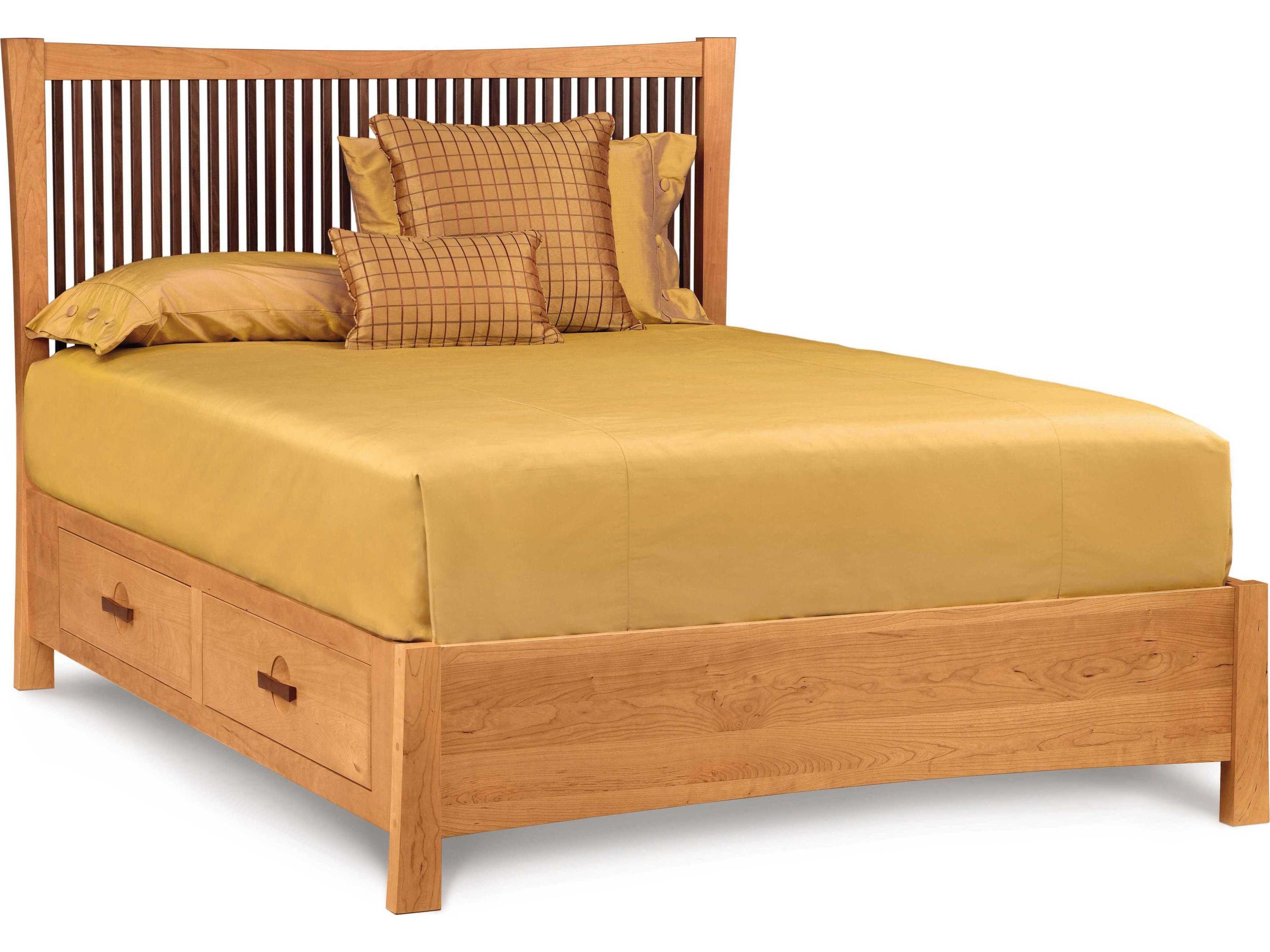 Copeland Berkeley Brown Cherry Wood Queen Platform Bed