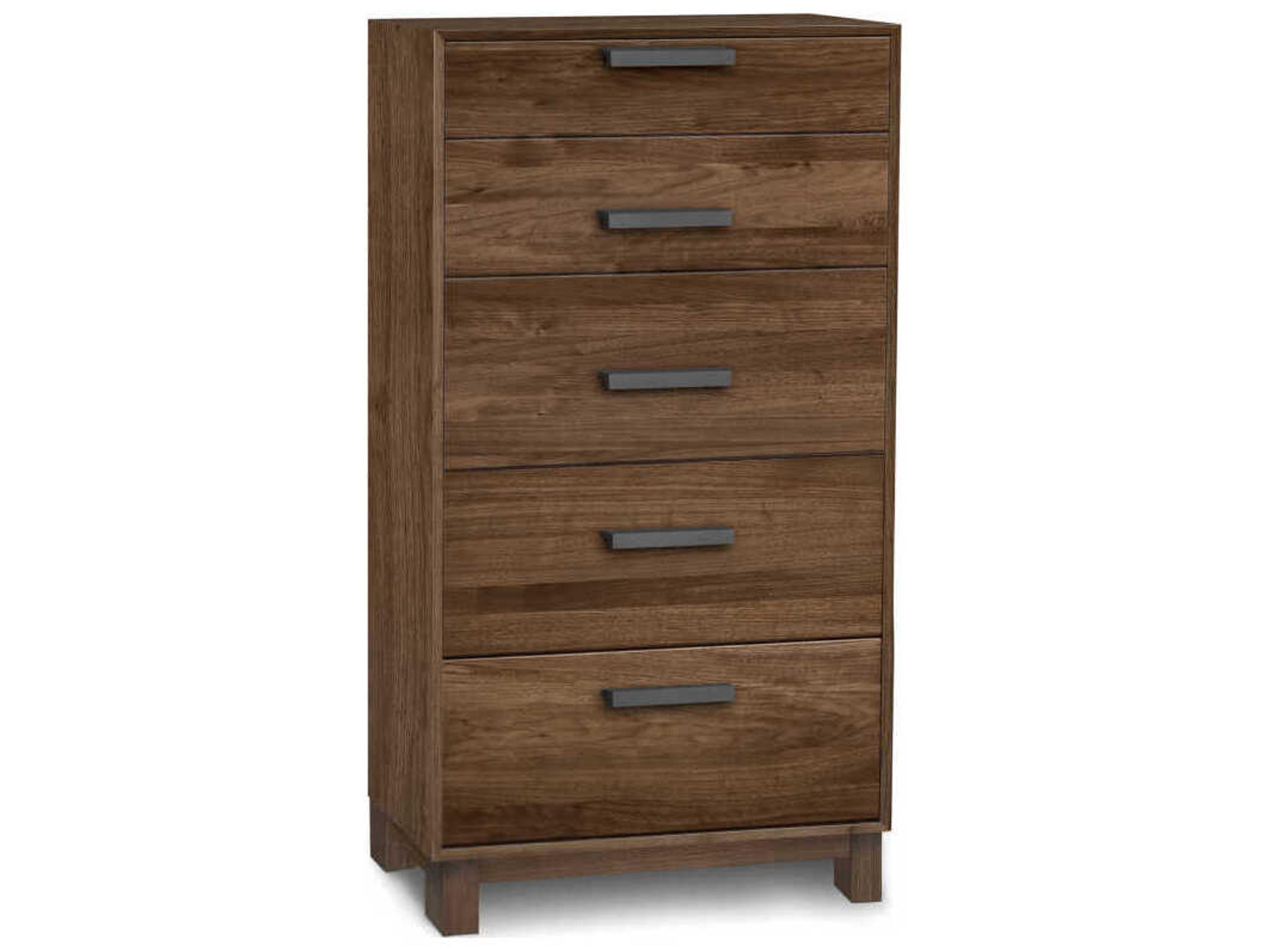 Copeland Savoy 5-Drawers Brown Walnut Wood Dresser