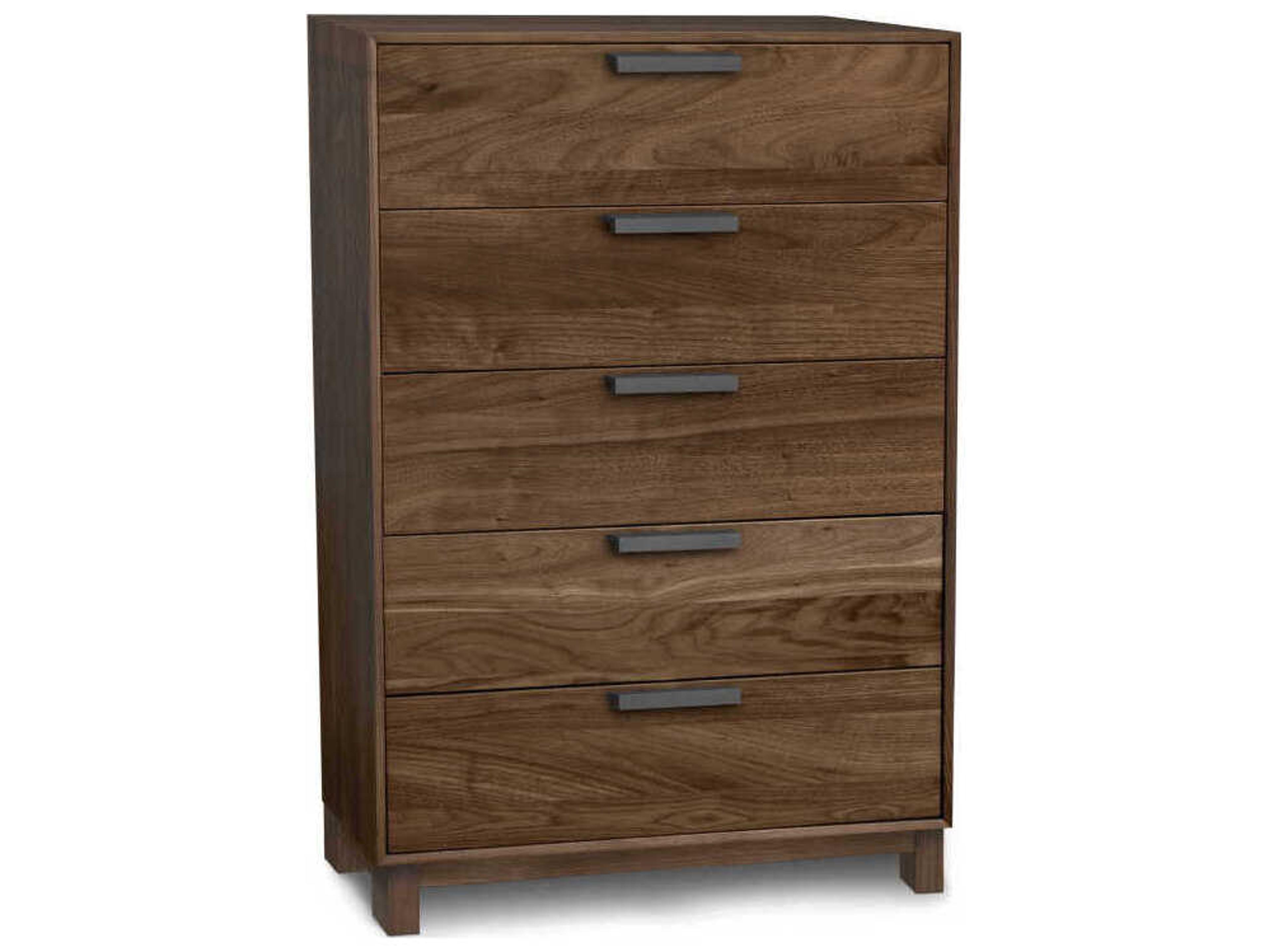 Copeland Savoy 5-Drawers Brown Walnut Wood Dresser