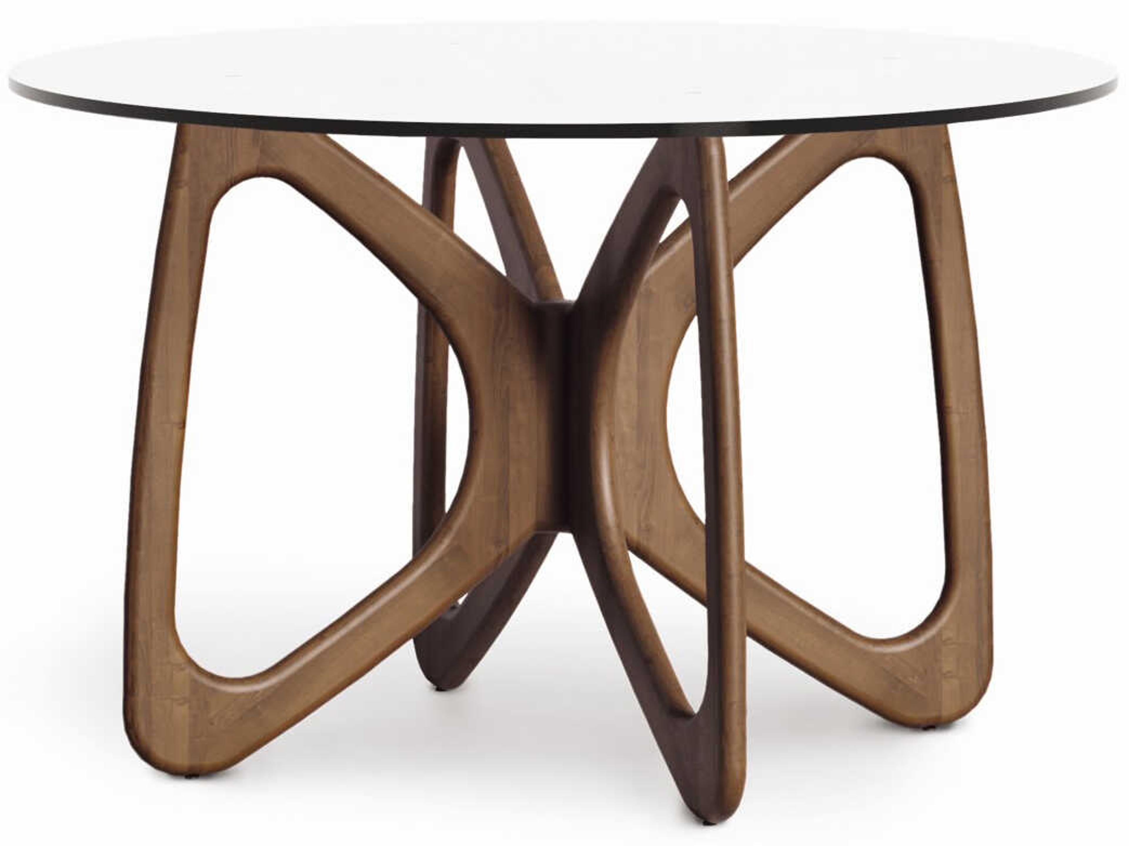 Copeland Butterfly Round Glass Dining Table