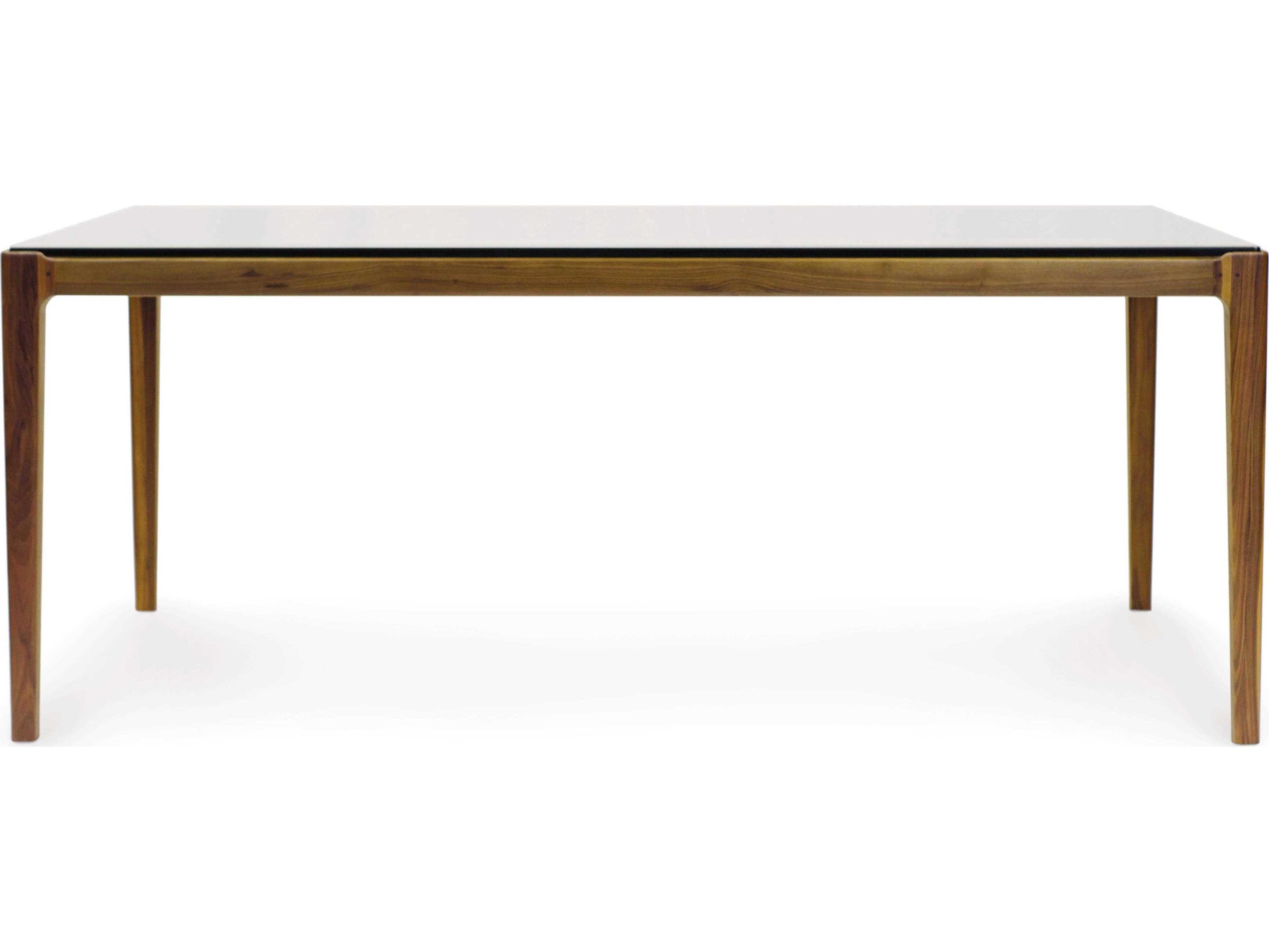 Copeland Lisse Rectangular Glass Brown Dining Table