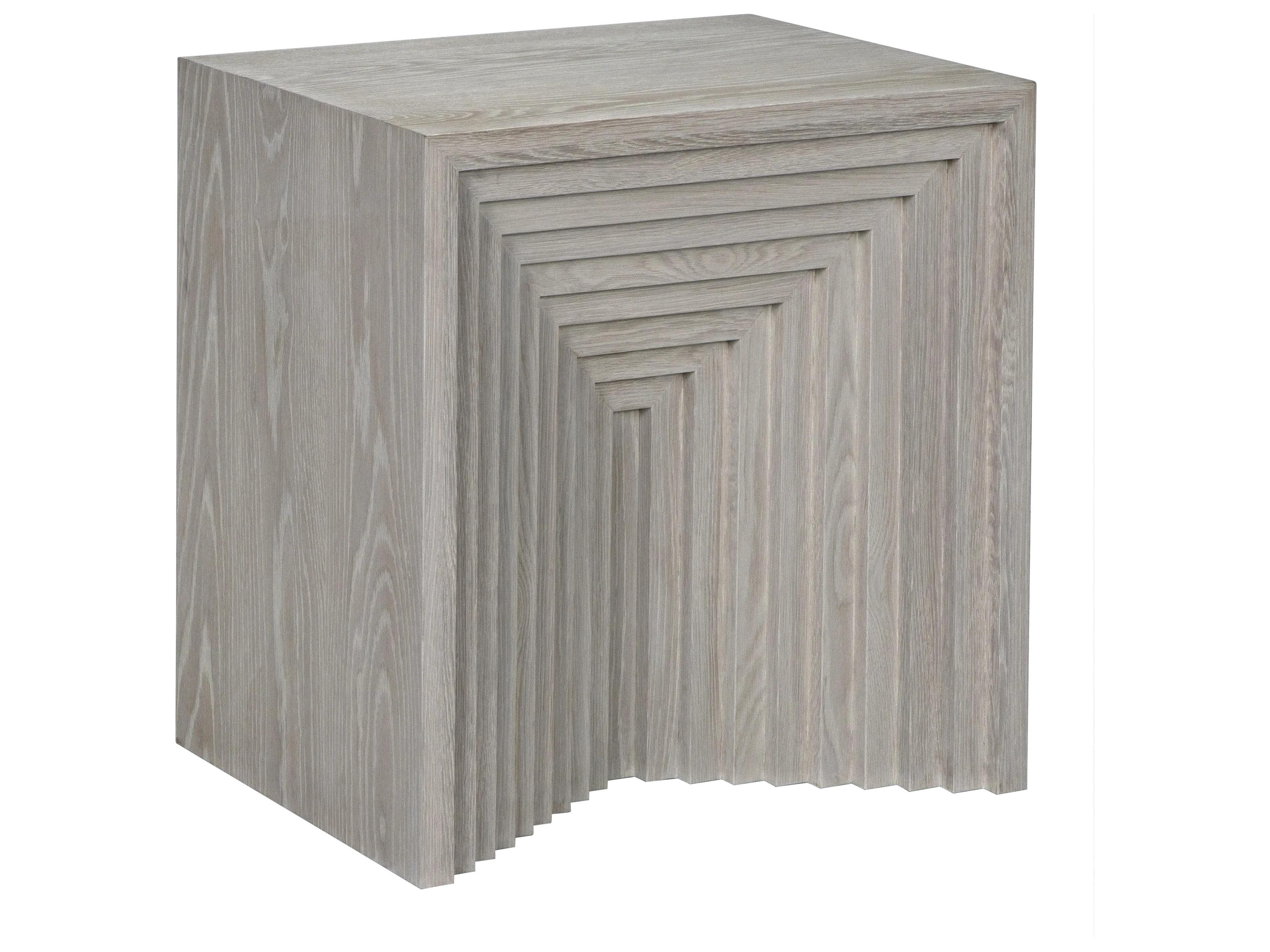 CFC Pandora Square Wood Washed Oak End Table
