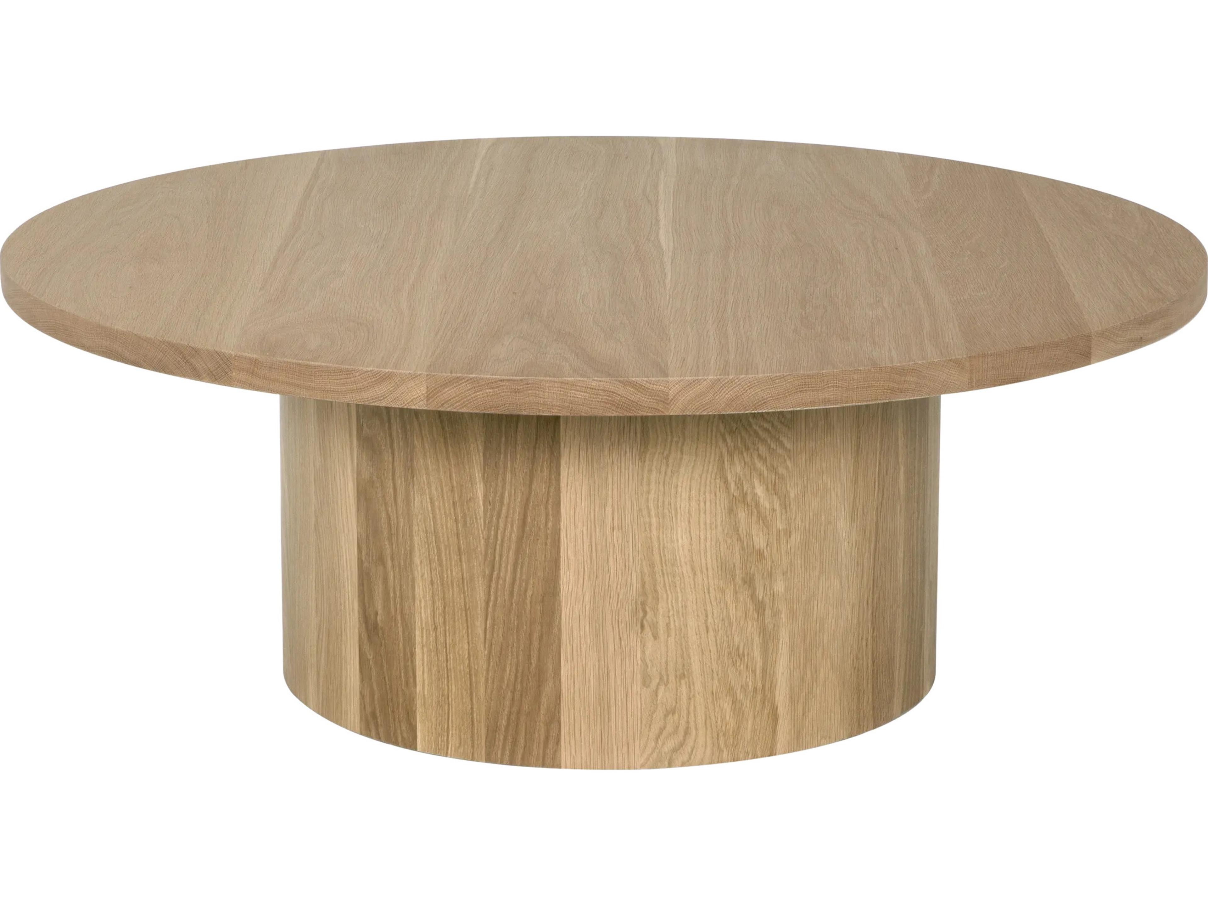 CFC Big Sur Round Wood Natural Oak Coffee Table