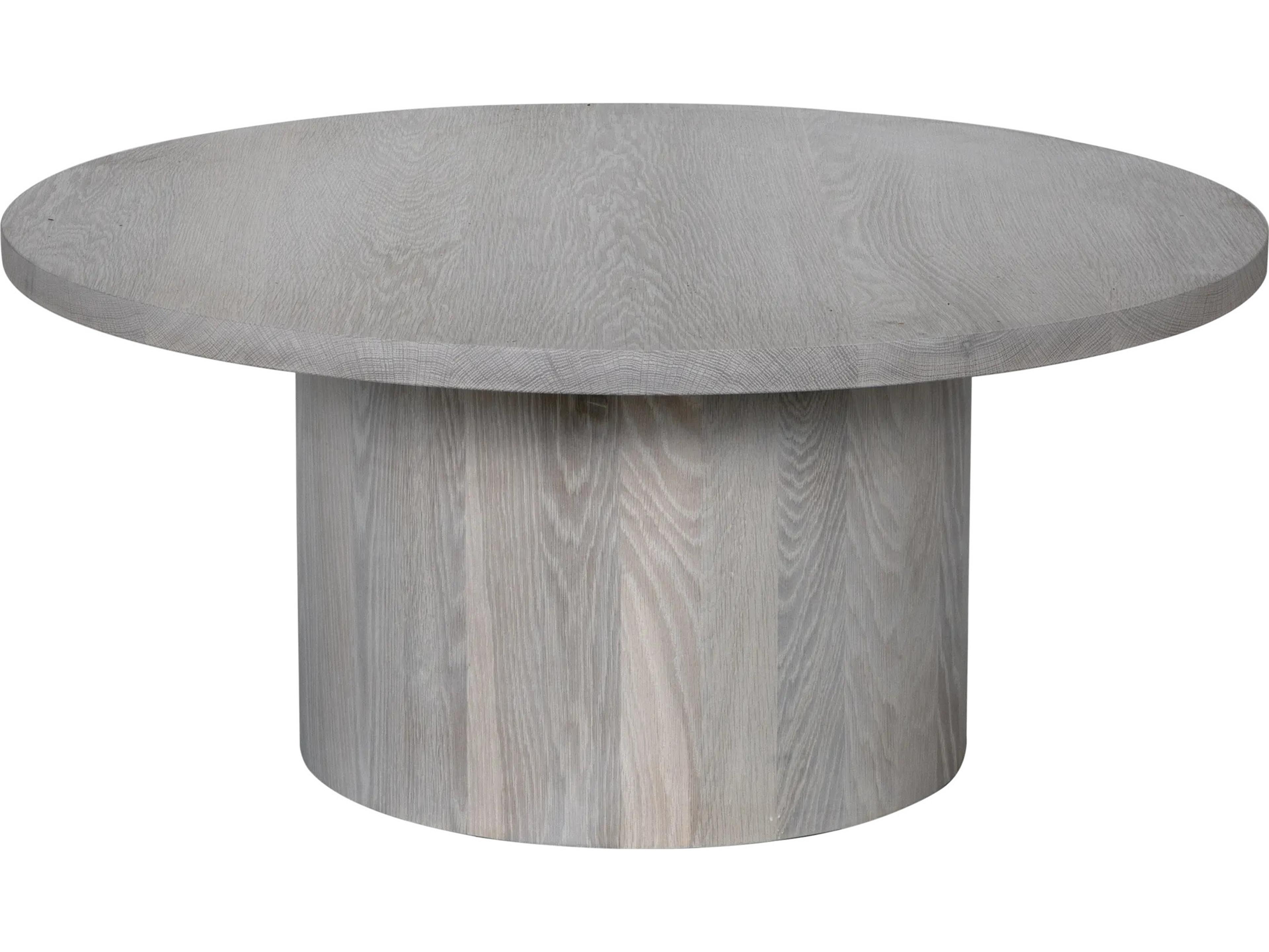 CFC Big Sur Round Wood Natural Oak Coffee Table