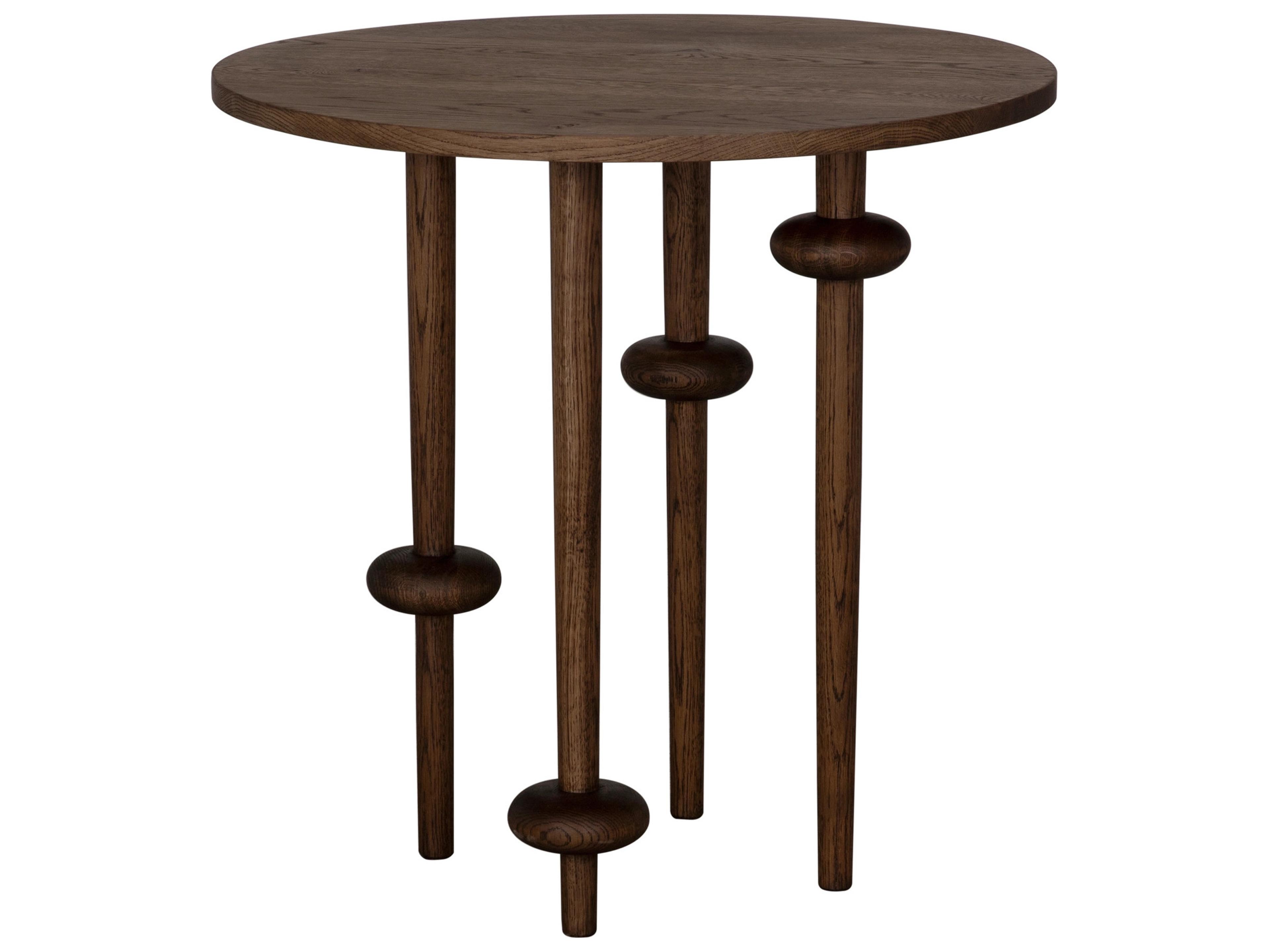 CFC Sue Ellen Round Wood Whiskey End Table