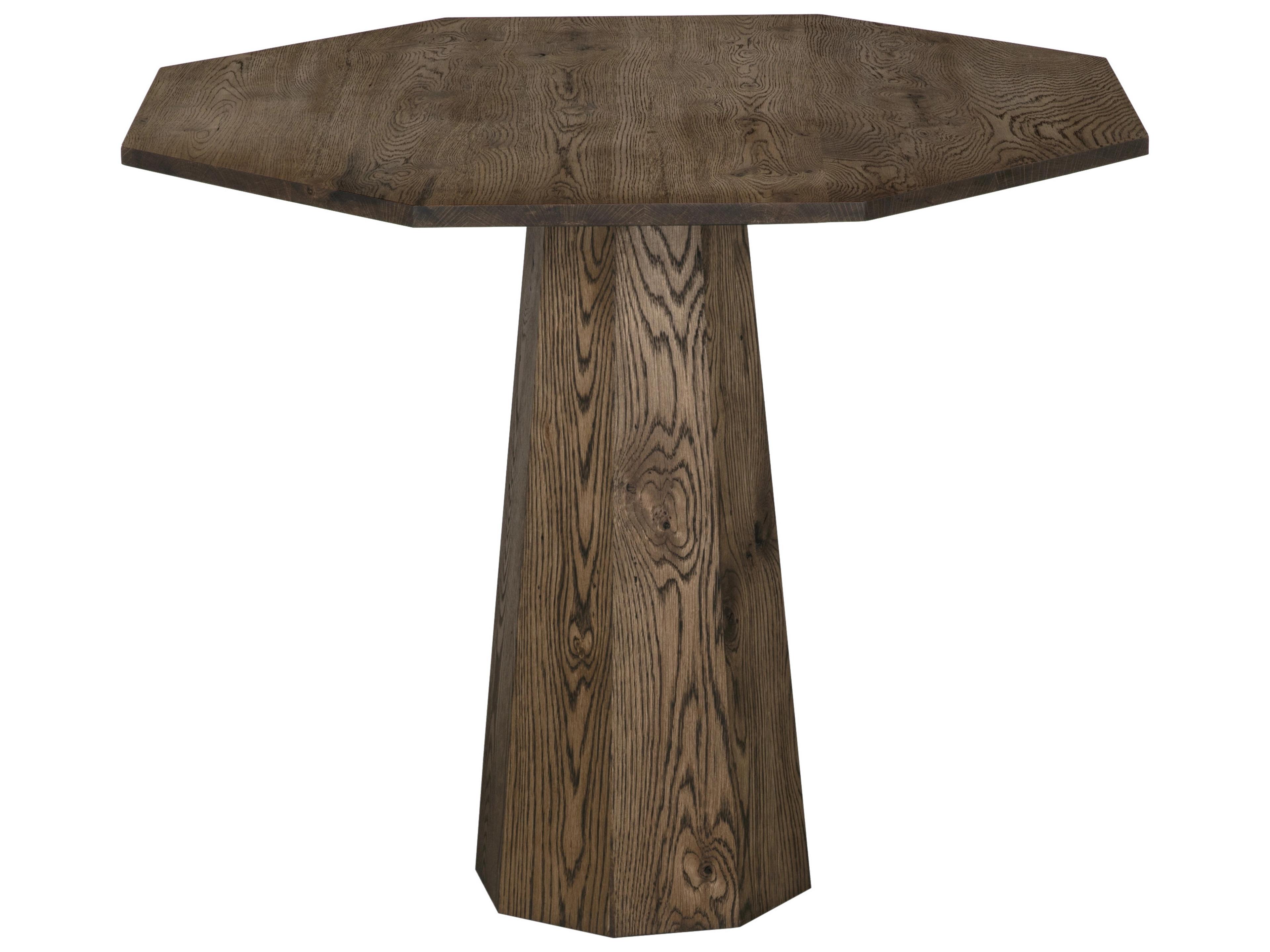 CFC Oscar Round Wood Whiskey End Table