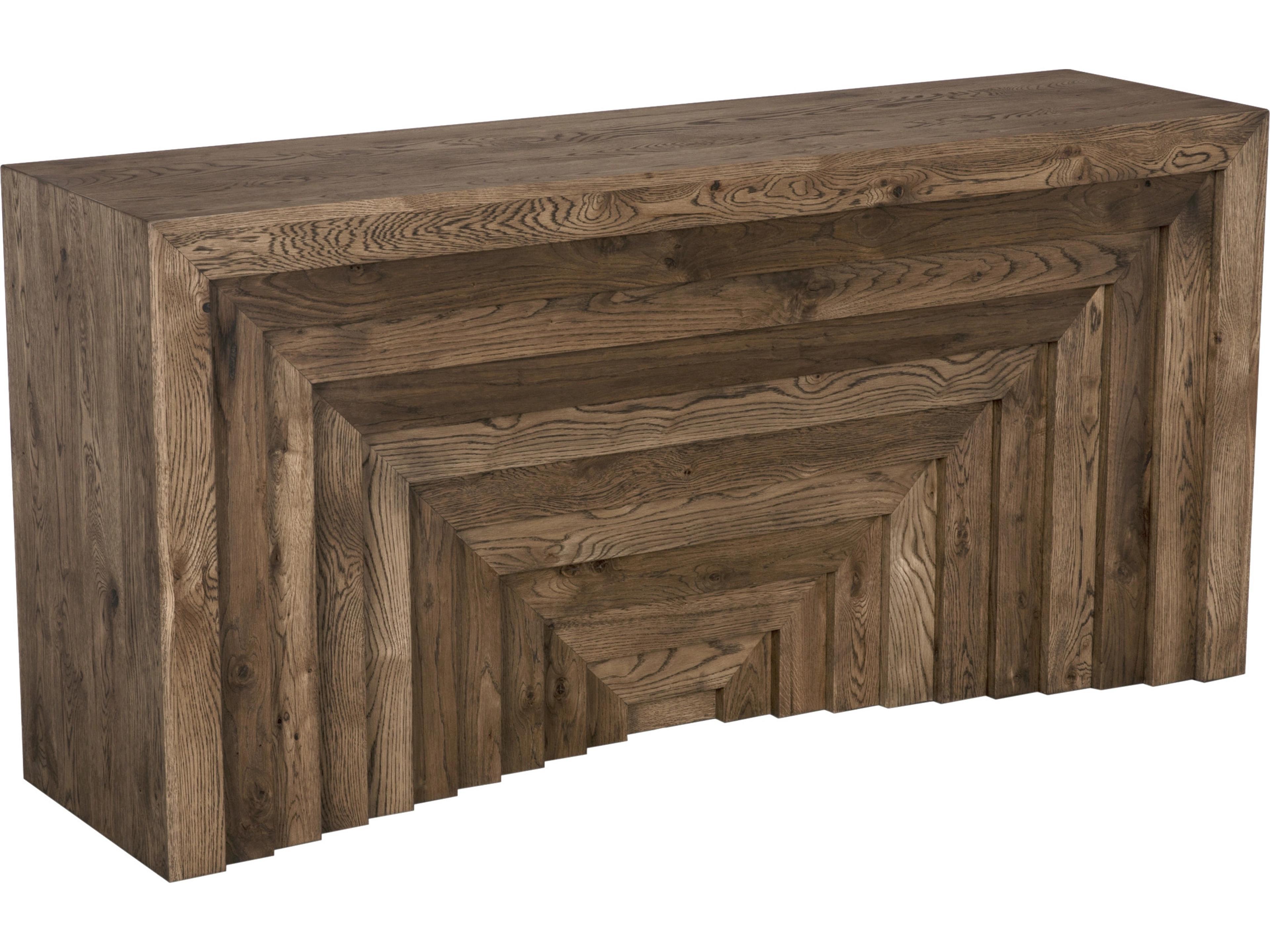 CFC Pandora Rectangular Wood Whiskey Console Table