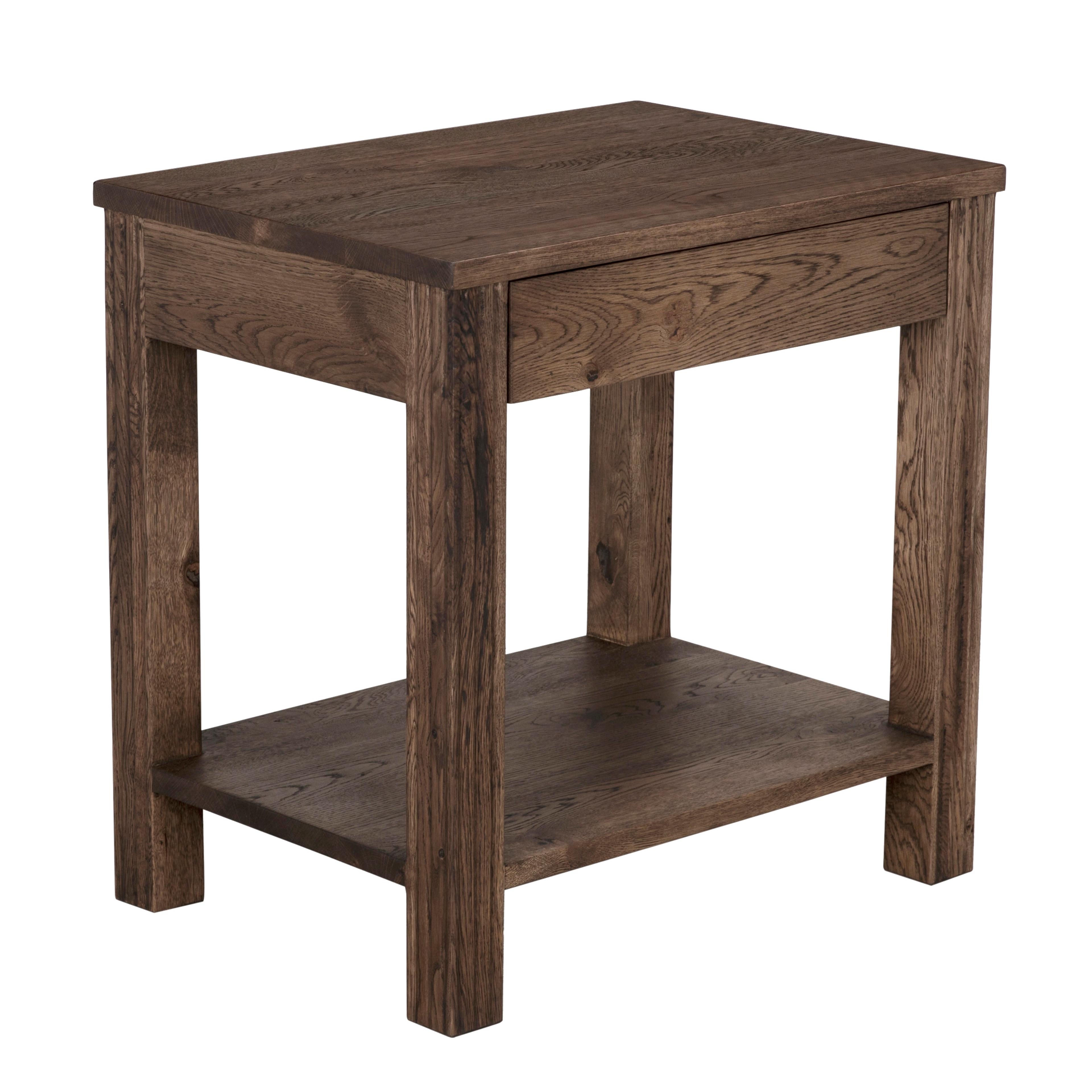 CFC Emily Rectangular Wood Whiskey End Table