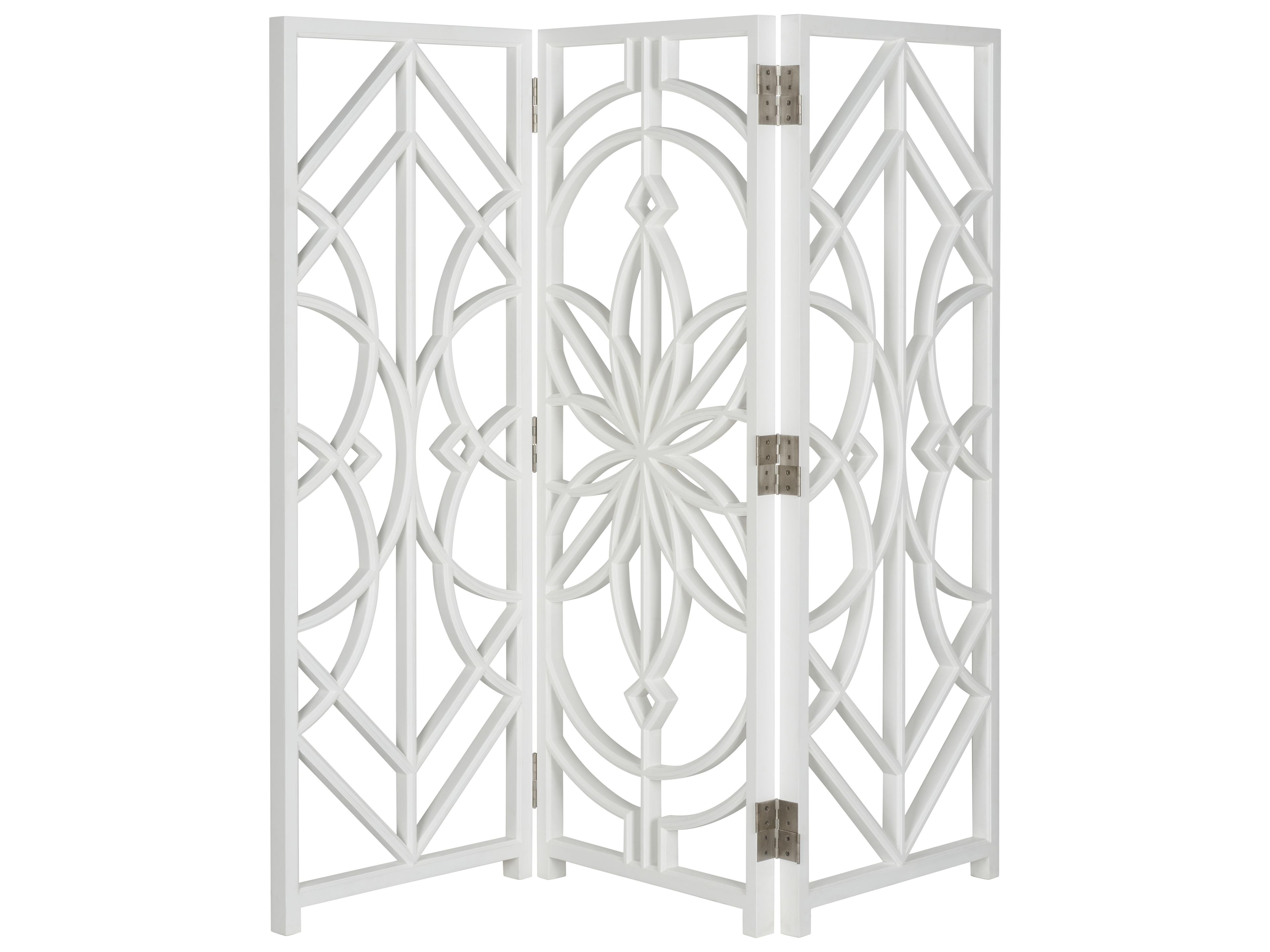 Chelsea House Lisa Kahn Tree of Life White Cream 3 Panel Room Divider