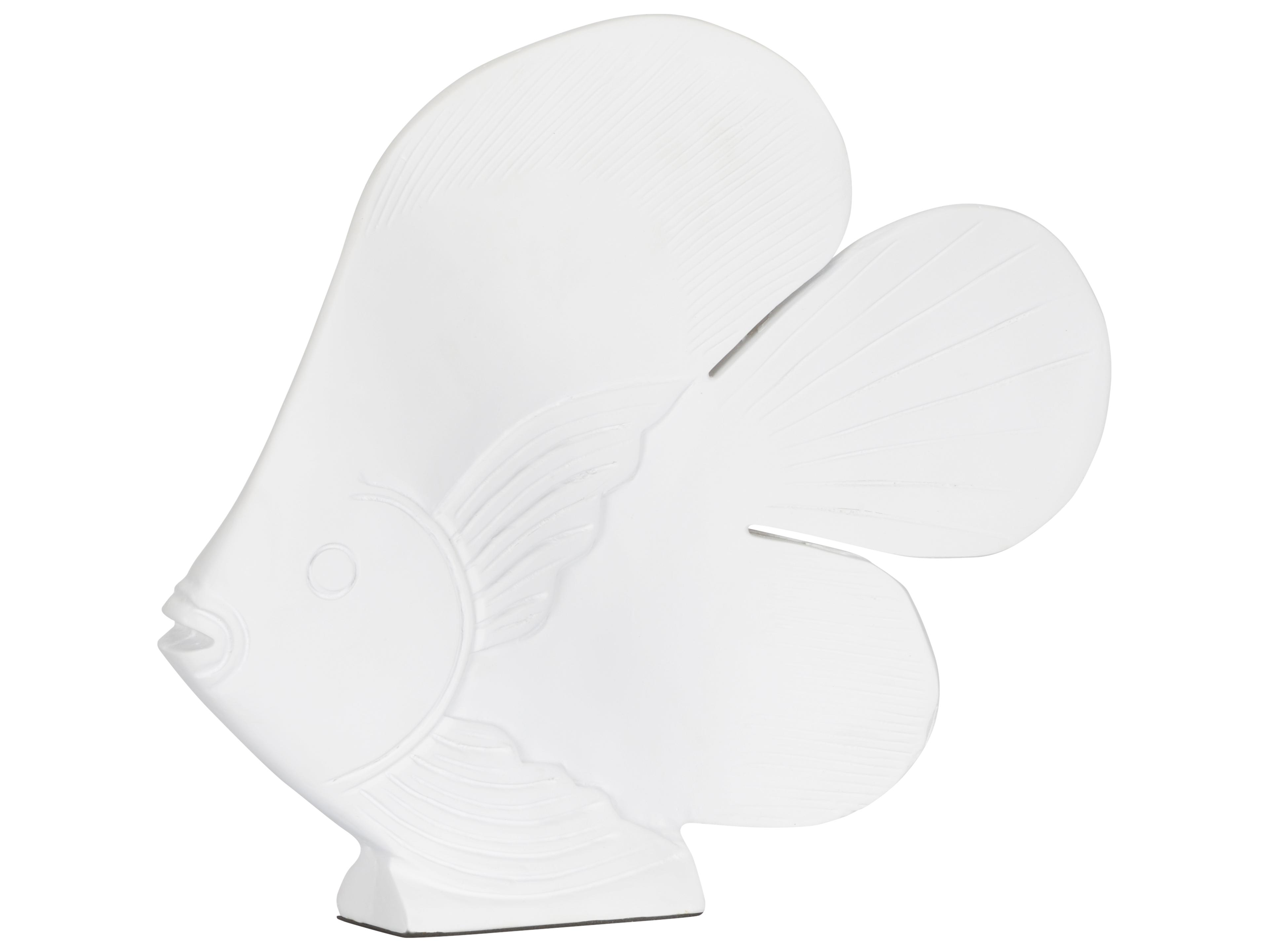 Chelsea House Misc Angel Fish White Cream Sculpture