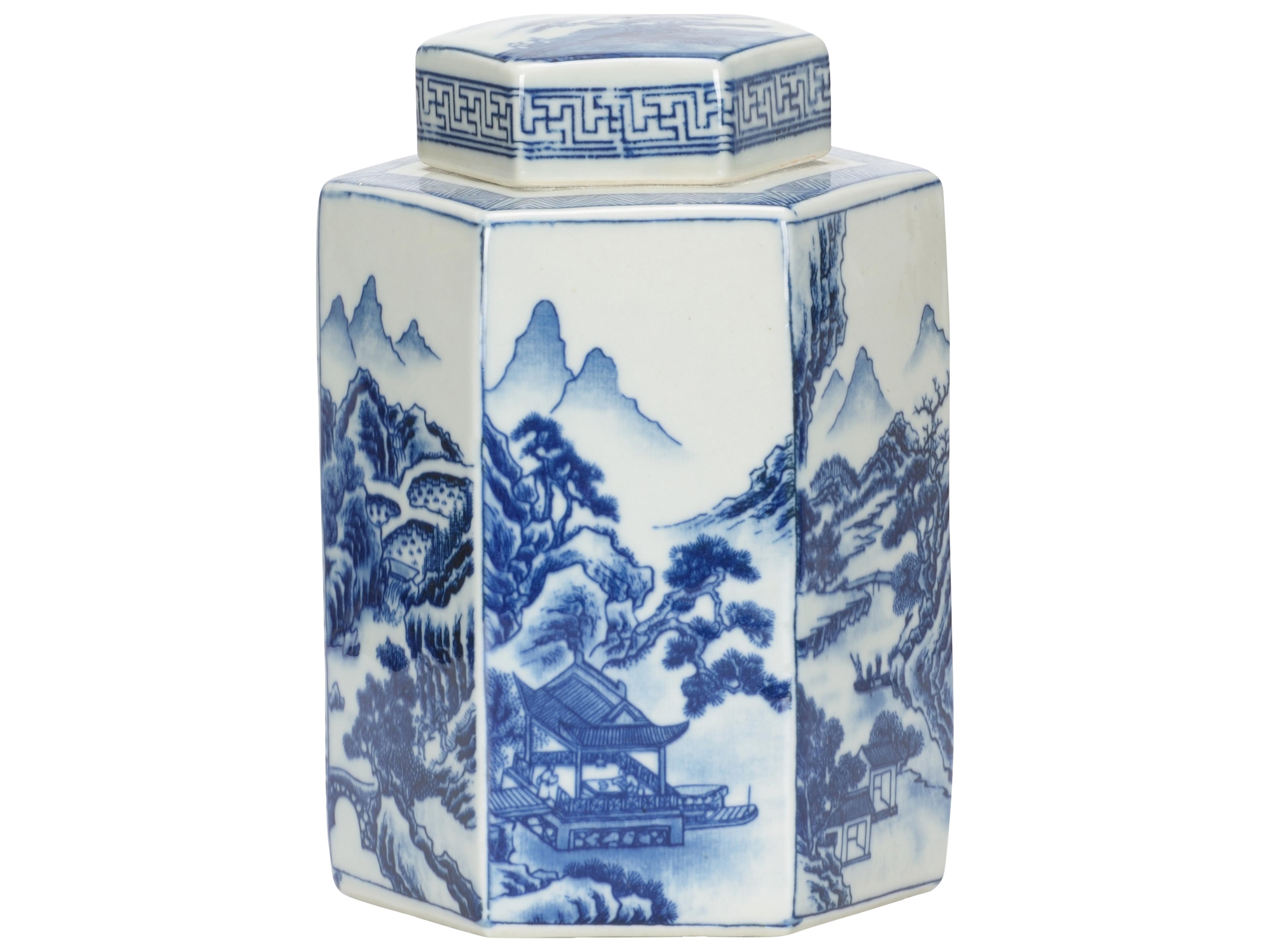 Chelsea House Misc Shan Ginger Blue White Cream Vase