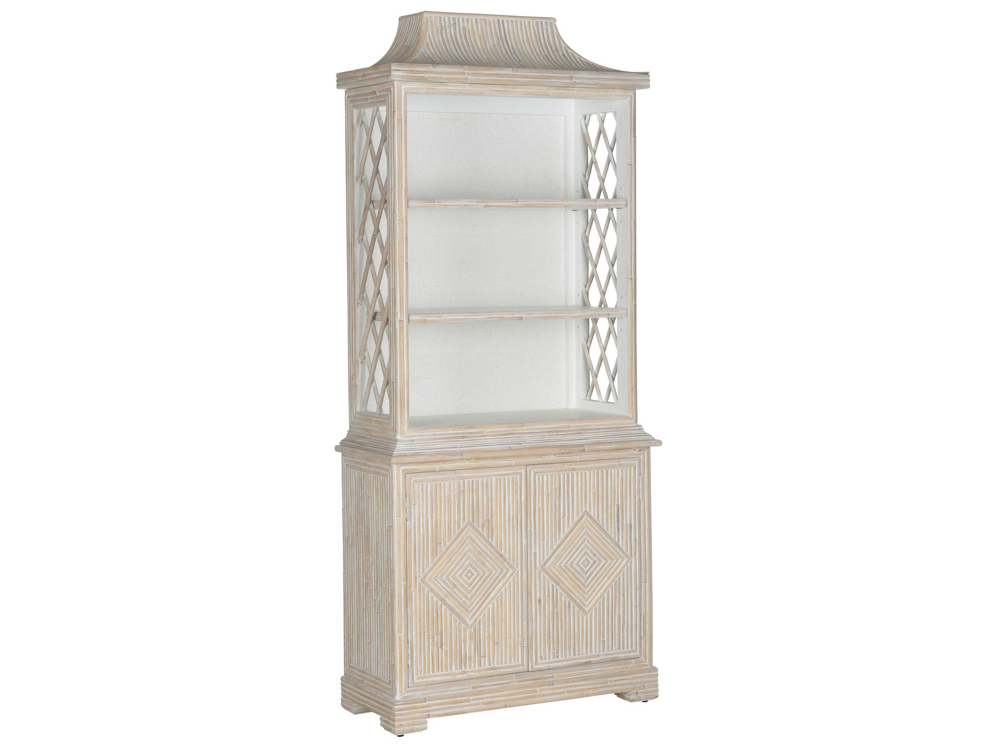 Chelsea House Jamie Merida Whitewashed Lyford Cay Bookcase