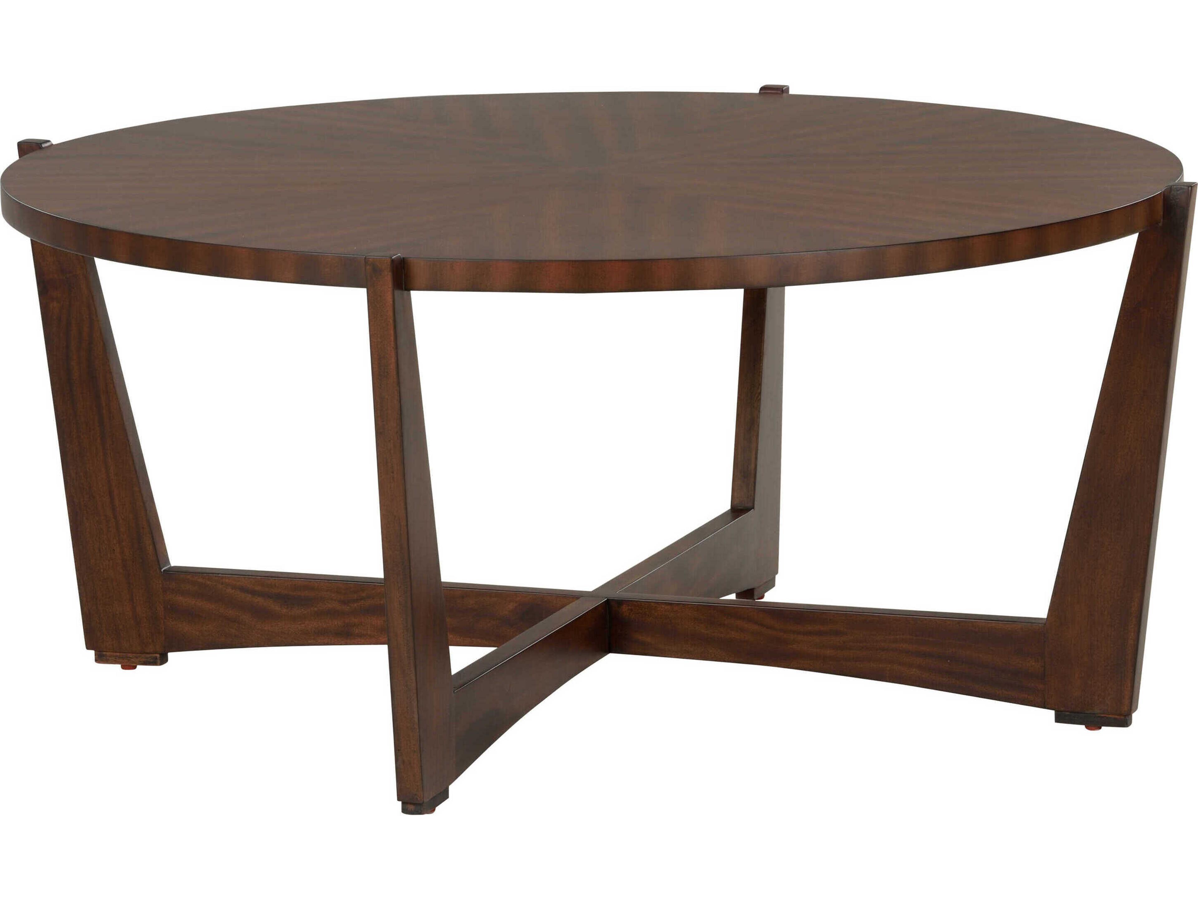 Chelsea House Jamie Merida Oval Wood Mahogany Ardoise Coffee Table