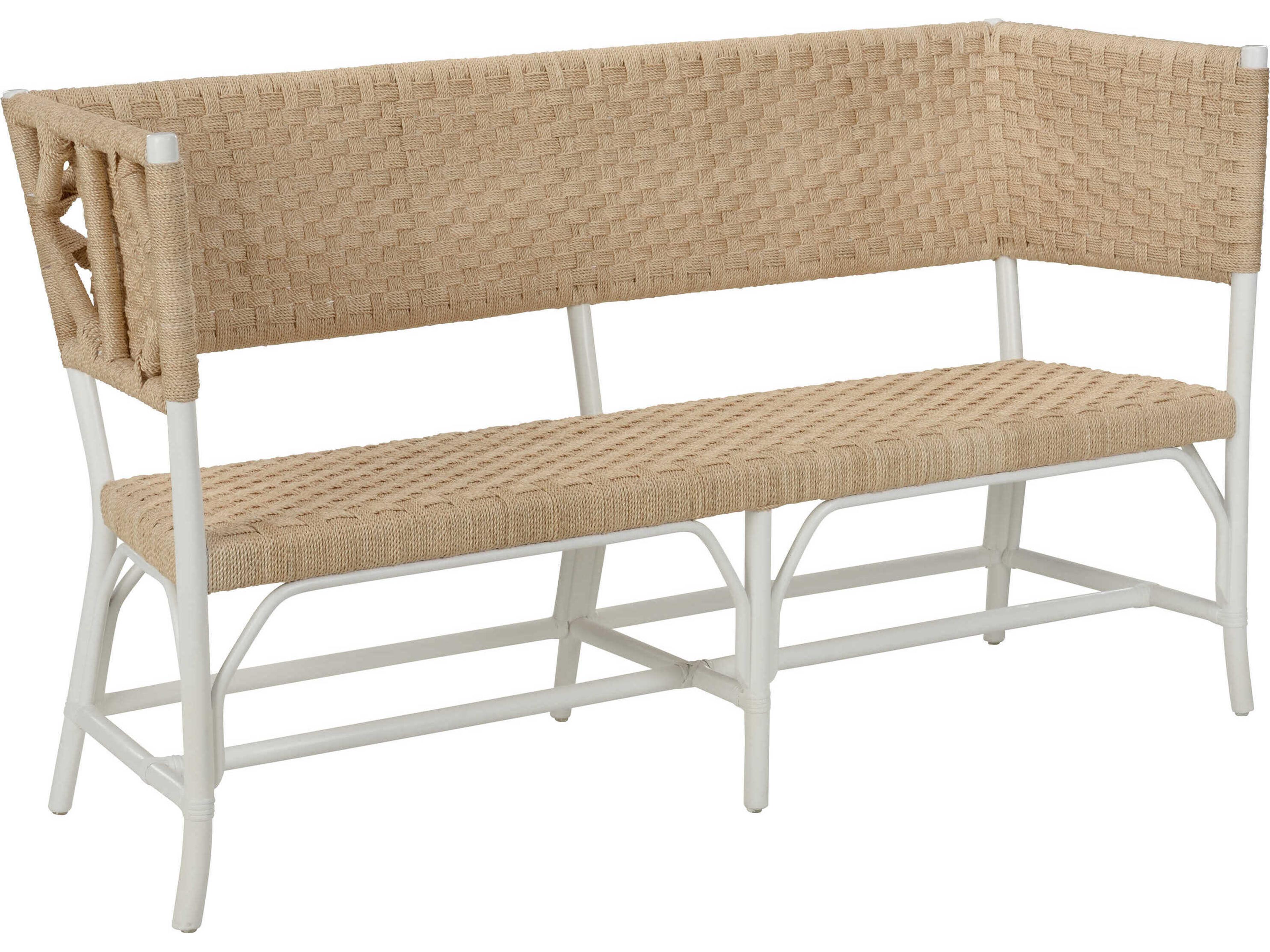 Chelsea House Bill Cain Wrightsburg Natural White Beige Accent Bench