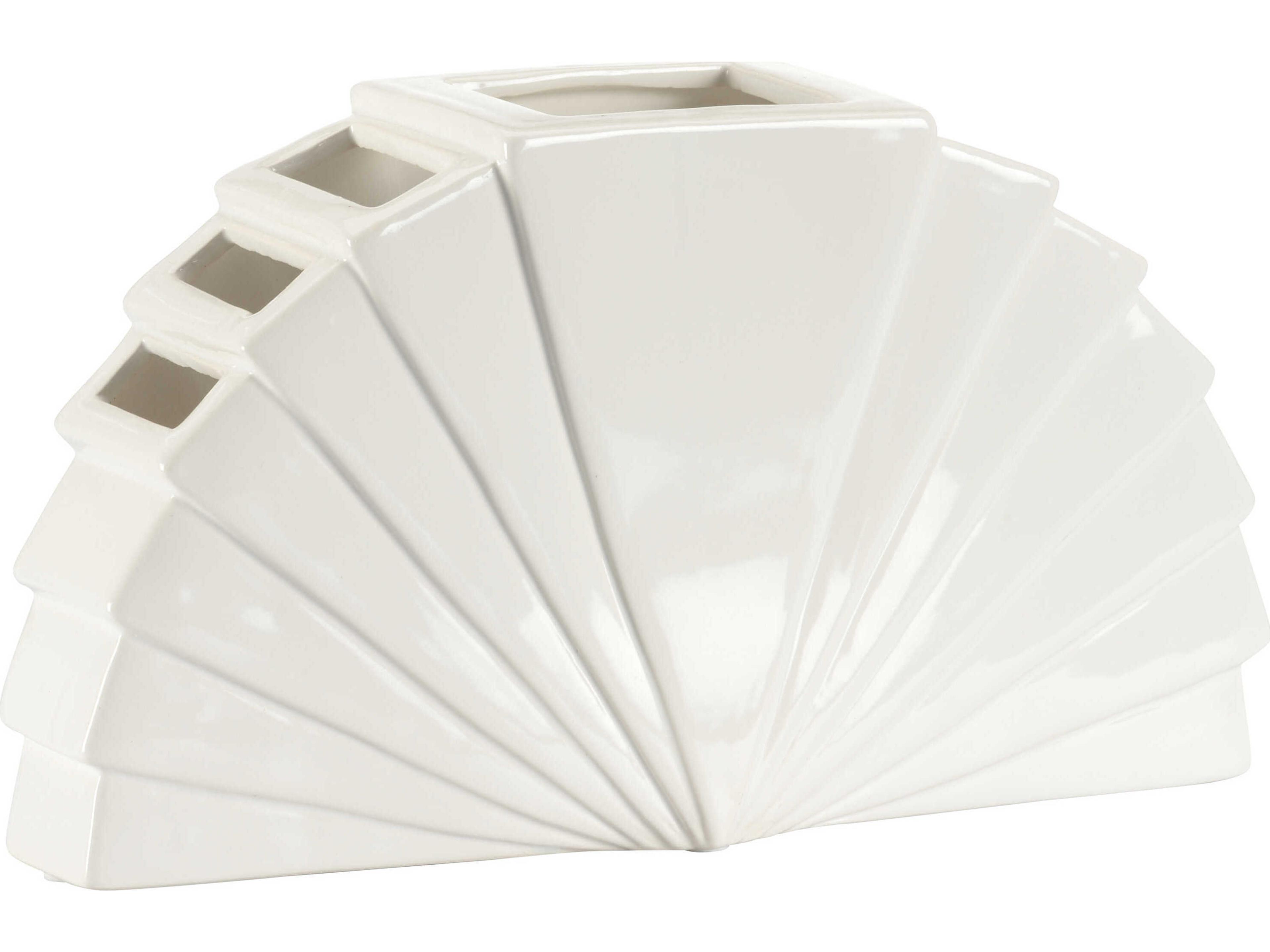 Chelsea House Elizabeth Wicker White La Feria Vase